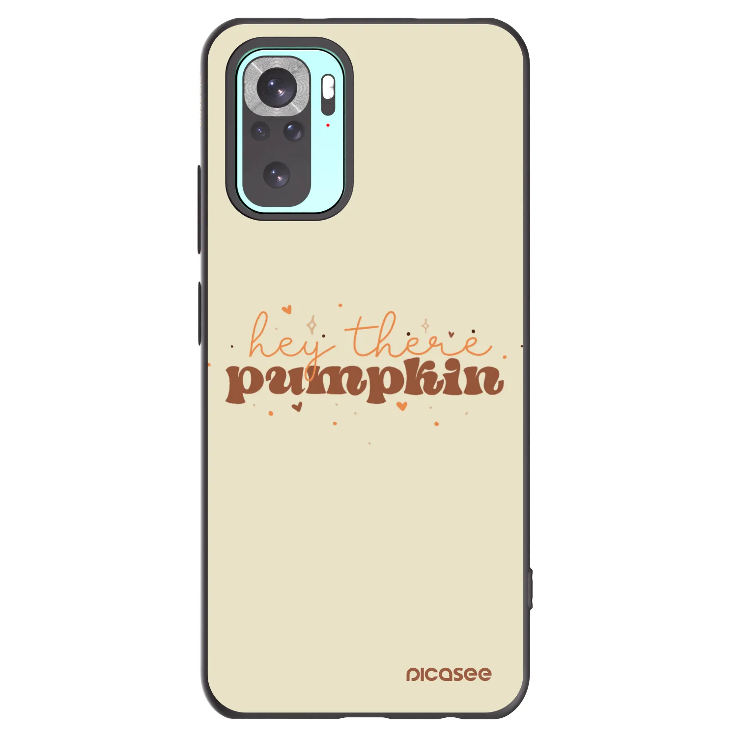 Picasee Xiaomi Redmi Note 10 Pro Hülle - Schwarzes Silikon - Hey there pumpkin