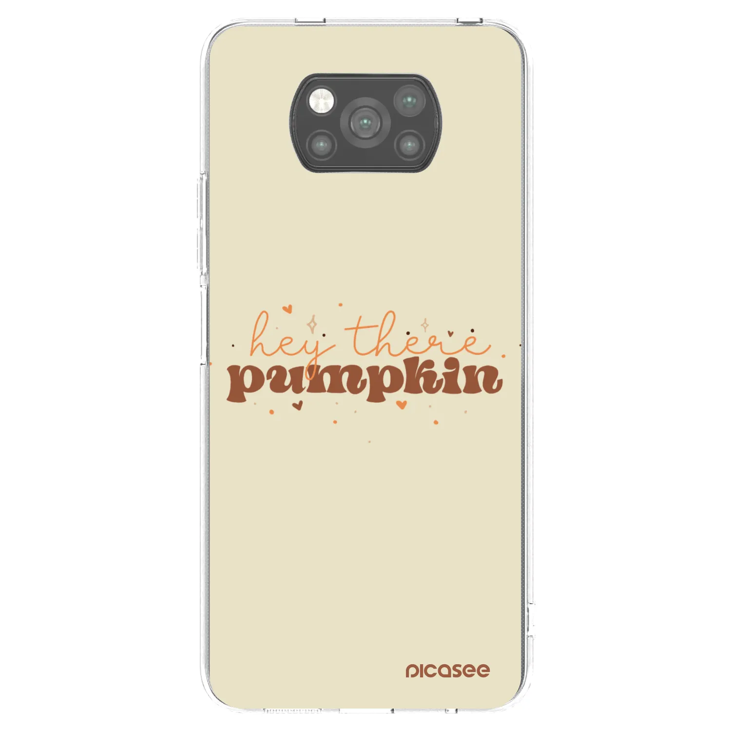 Picasee Xiaomi Poco X3 Pro Hülle - Schwarzes Silikon - Hey there pumpkin