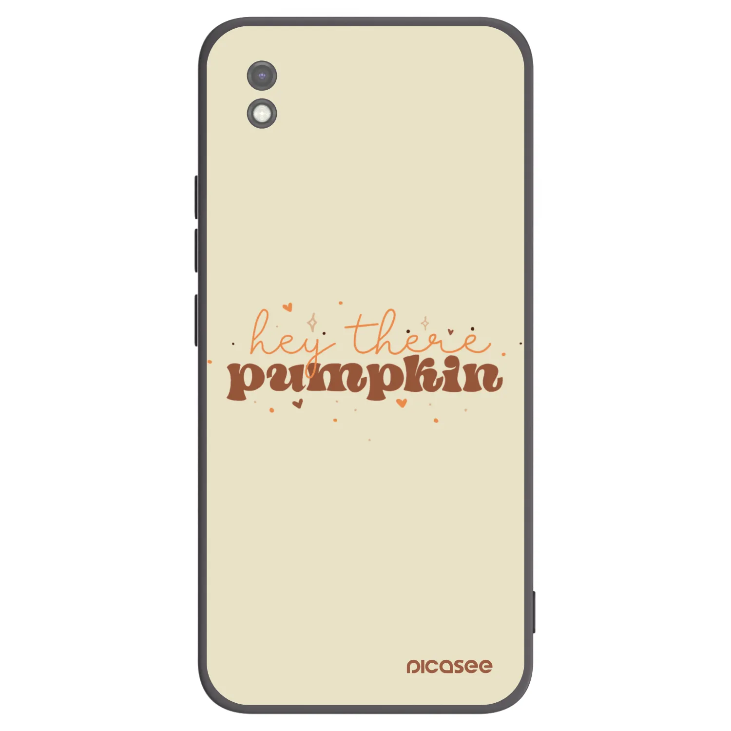 Picasee Xiaomi Redmi 9AT Hülle - Schwarzes Silikon - Hey there pumpkin