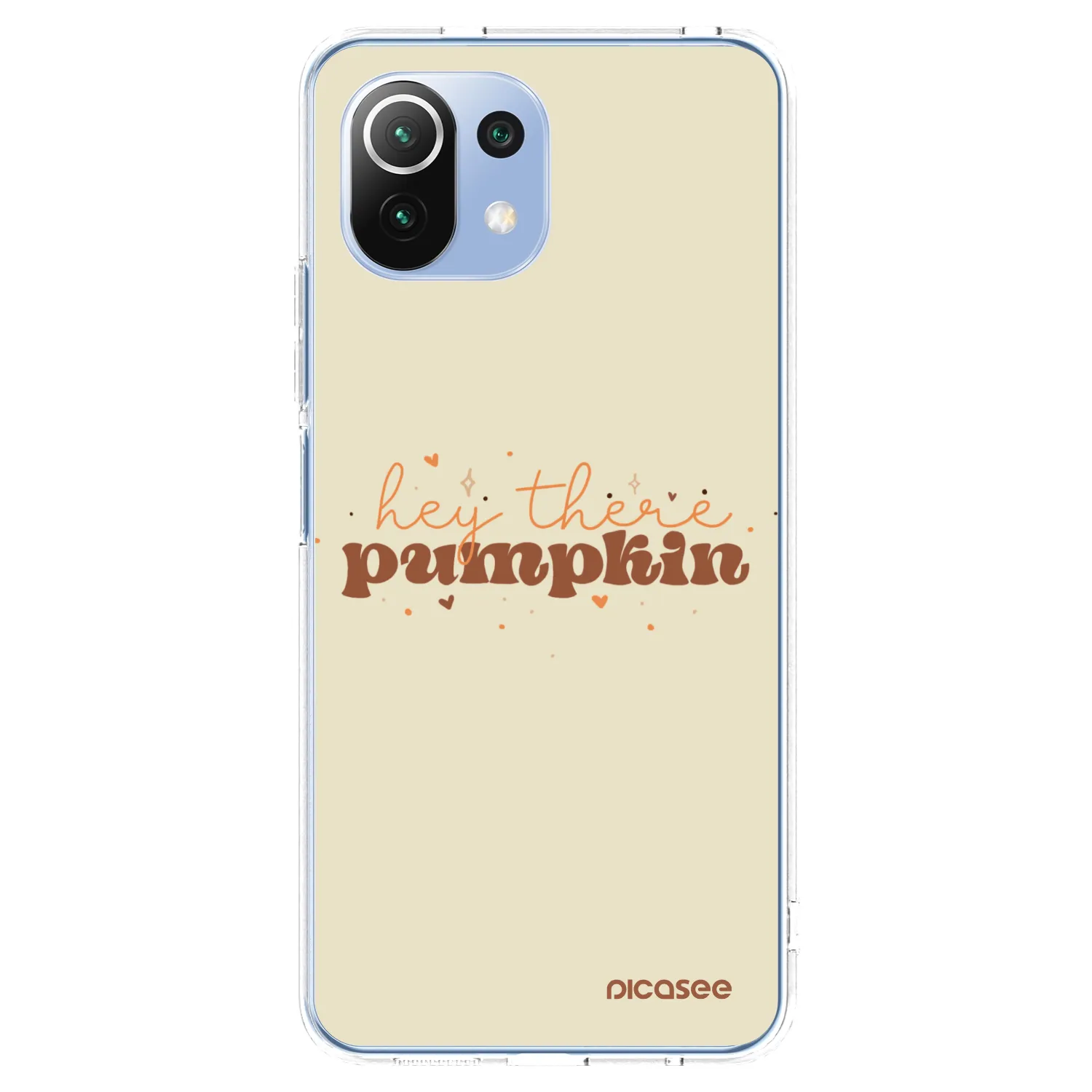 Picasee Xiaomi Mi 11 Lite Hülle - Transparentes Silikon - Hey there pumpkin