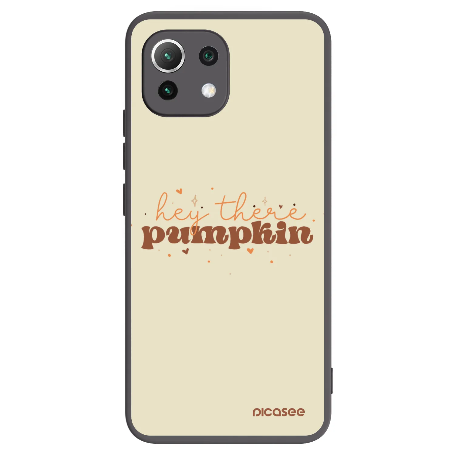 Picasee Xiaomi Mi 11 Lite Hülle - Schwarzes Silikon - Hey there pumpkin
