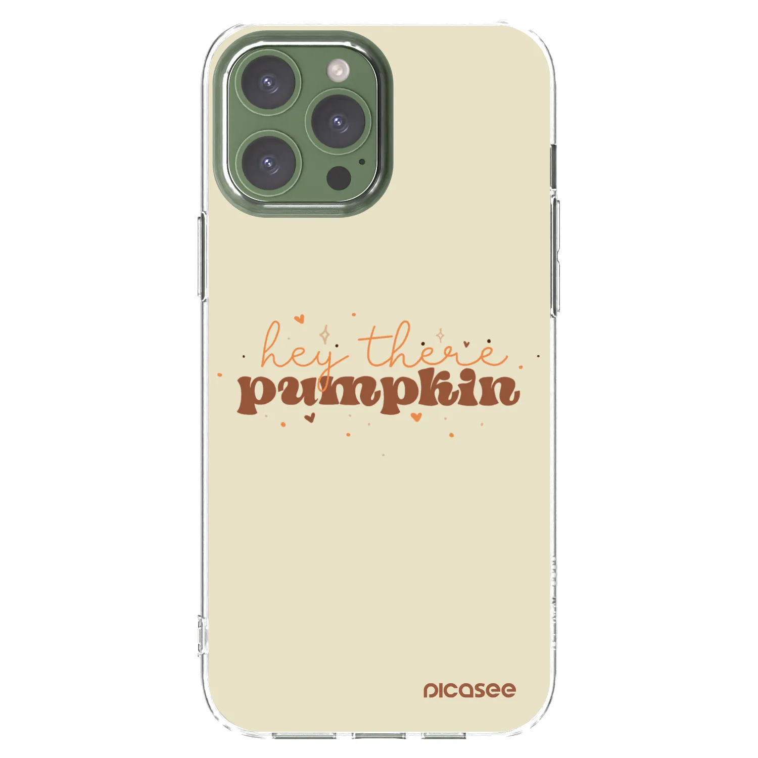 Picasee Apple iPhone 13 Pro Max Hülle - Transparentes Silikon - Hey there pumpkin