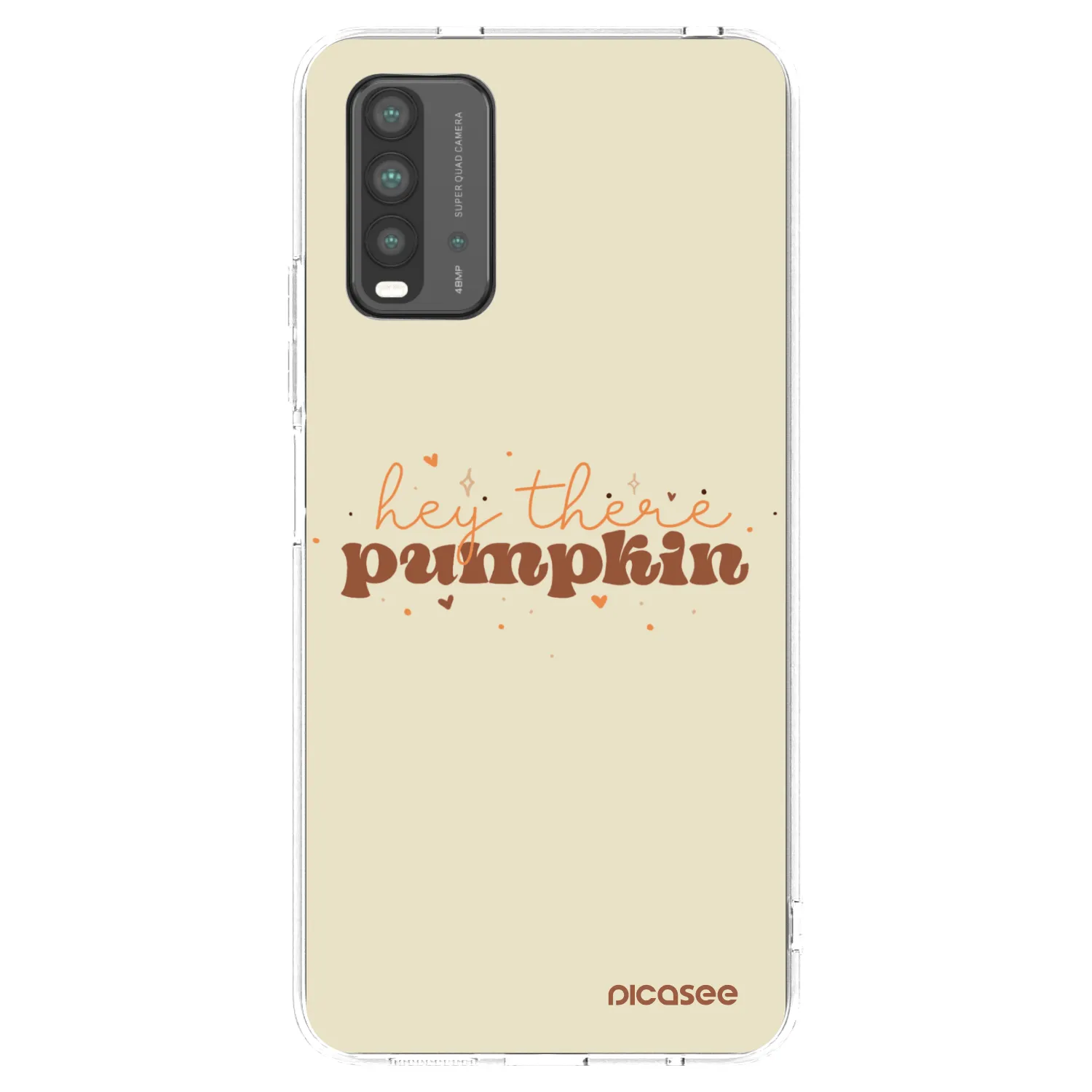 Picasee Xiaomi Redmi 9T Hülle - Transparentes Silikon - Hey there pumpkin