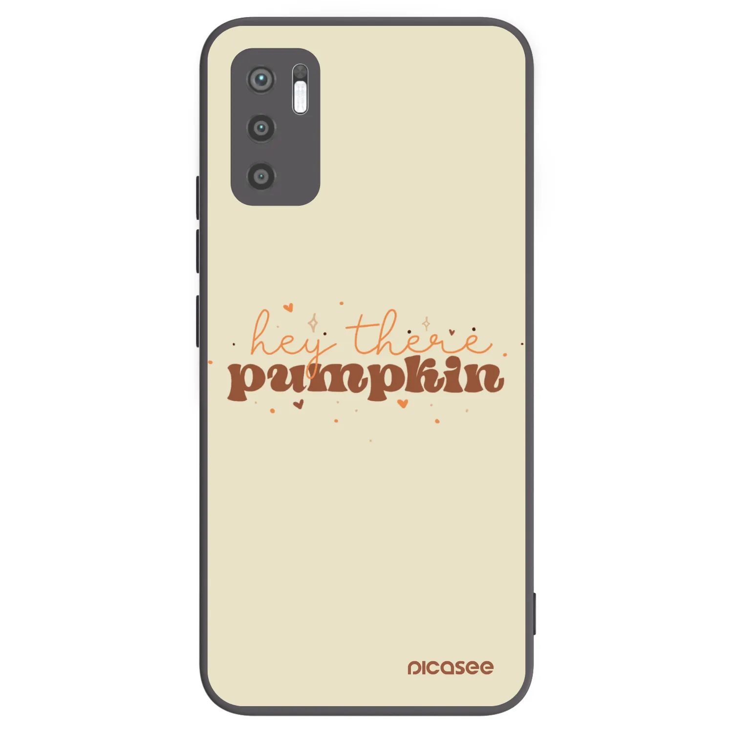 Picasee Xiaomi Redmi Note 10 5G Hülle - Schwarzes Silikon - Hey there pumpkin
