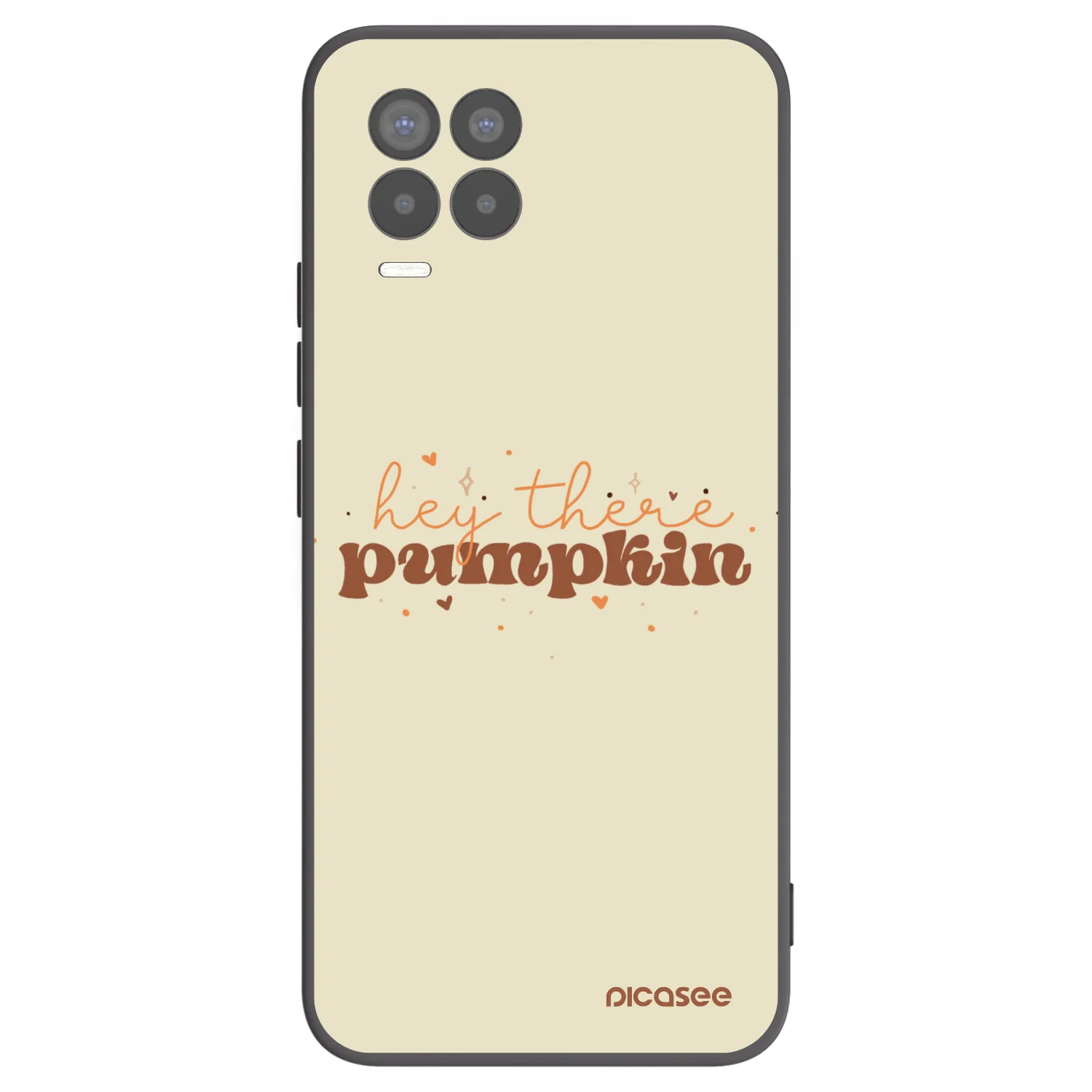 Picasee Realme 8 4G Hülle - Schwarzes Silikon - Hey there pumpkin