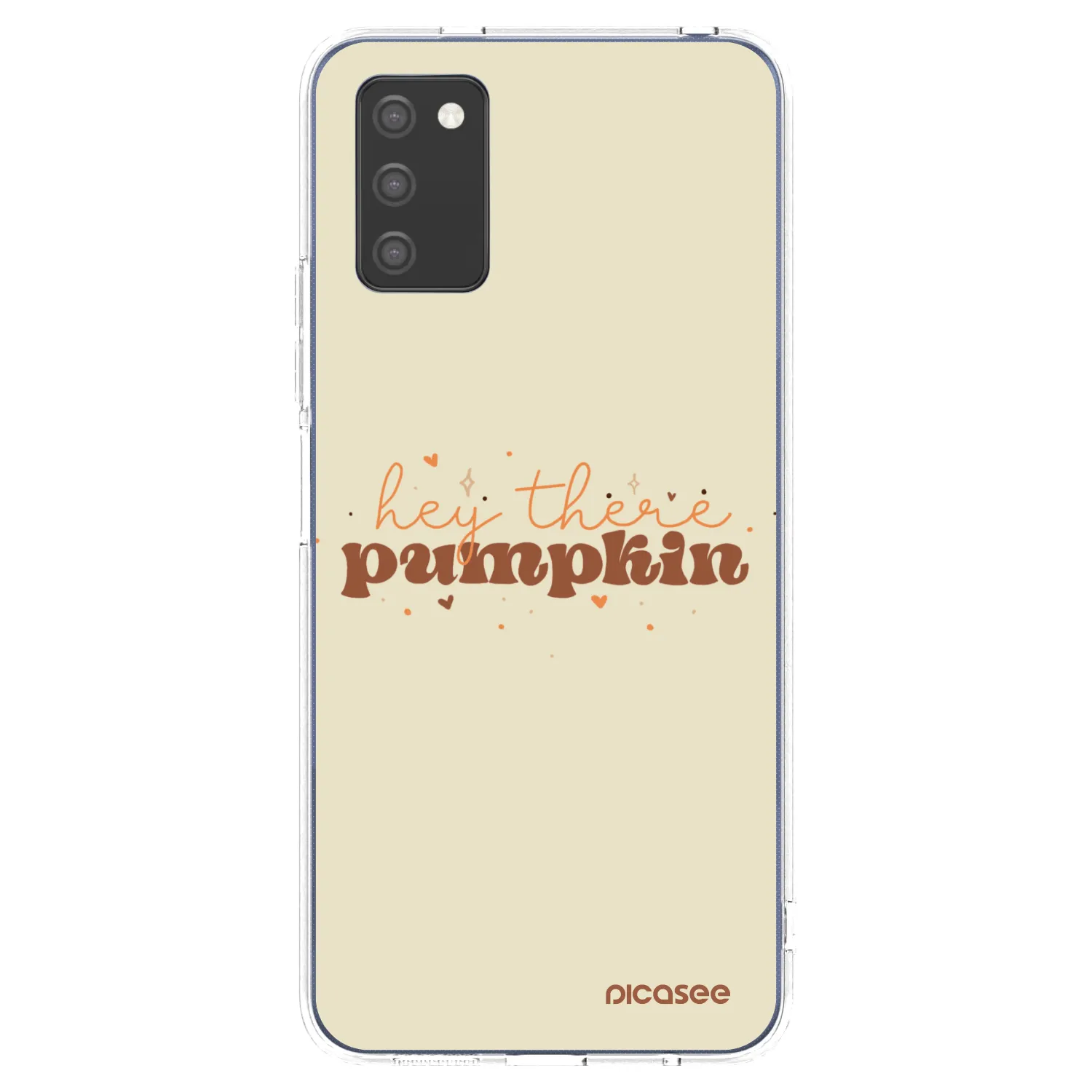 Picasee Samsung Galaxy A03s A037G Hülle - Transparentes Silikon - Hey there pumpkin