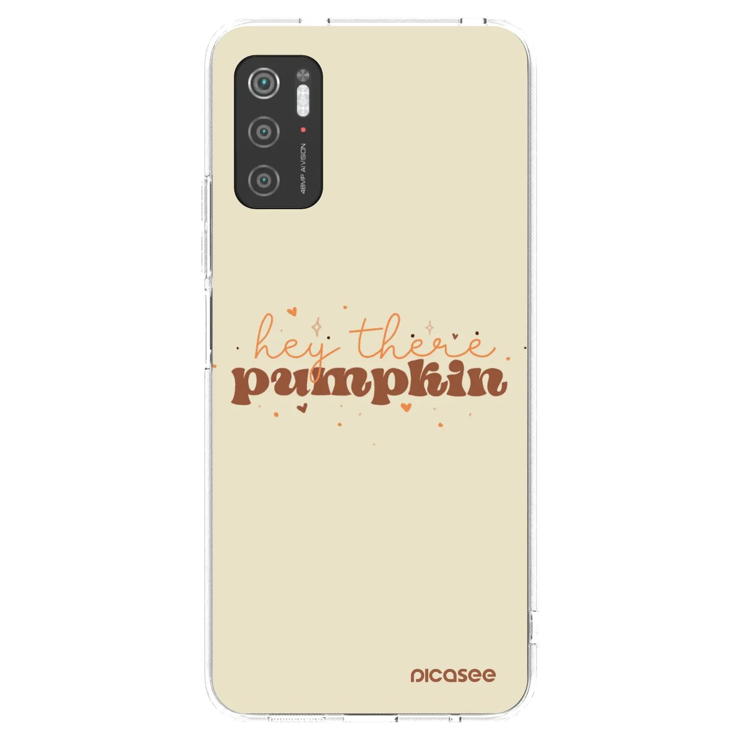 Picasee Xiaomi Poco M3 Pro 5G Hülle - Transparentes Silikon - Hey there pumpkin