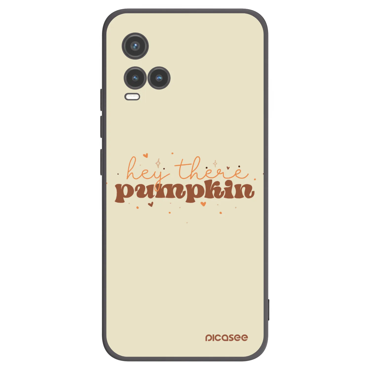 Picasee Vivo Y33s Hülle - Schwarzes Silikon - Hey there pumpkin