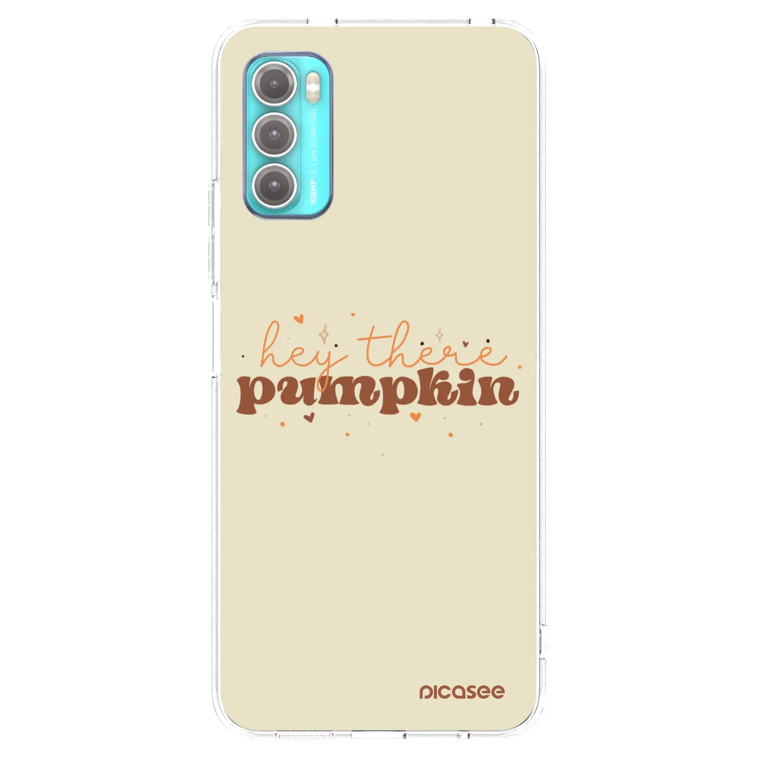 Picasee Motorola Moto G60 Hülle - Transparentes Silikon - Hey there pumpkin