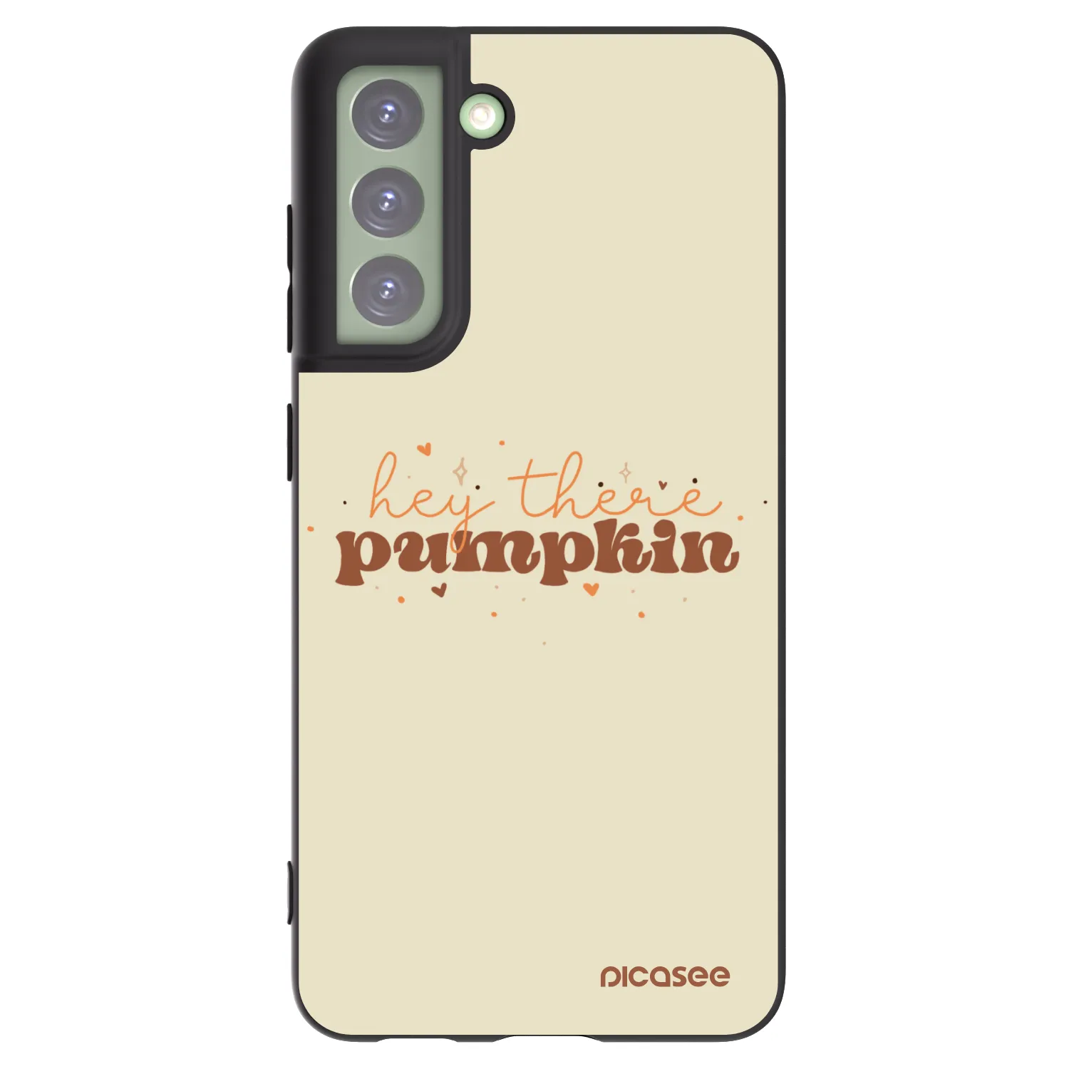 Picasee Samsung Galaxy S21 FE 5G Hülle - Schwarzes Silikon - Hey there pumpkin