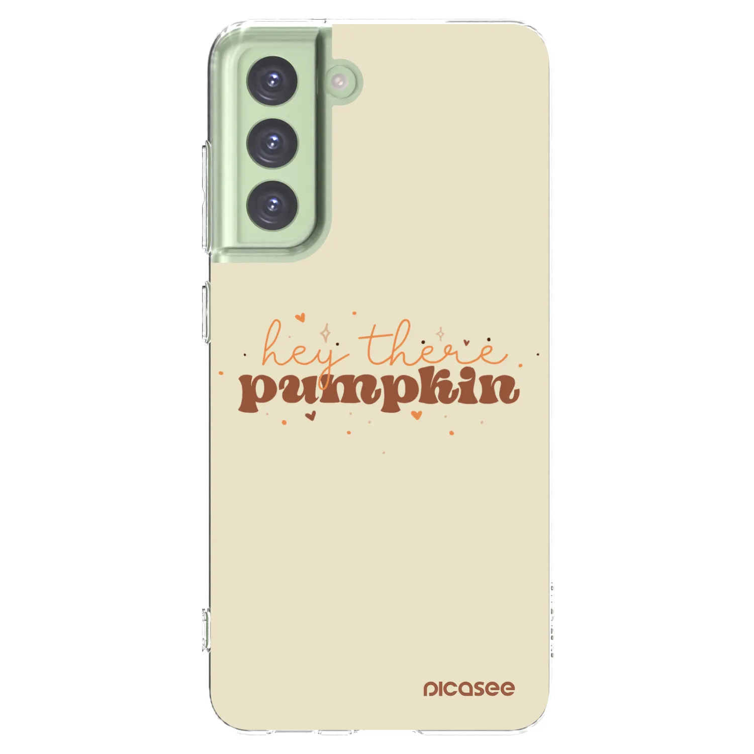 Picasee Samsung Galaxy S21 FE 5G Hülle - Transparentes Silikon - Hey there pumpkin