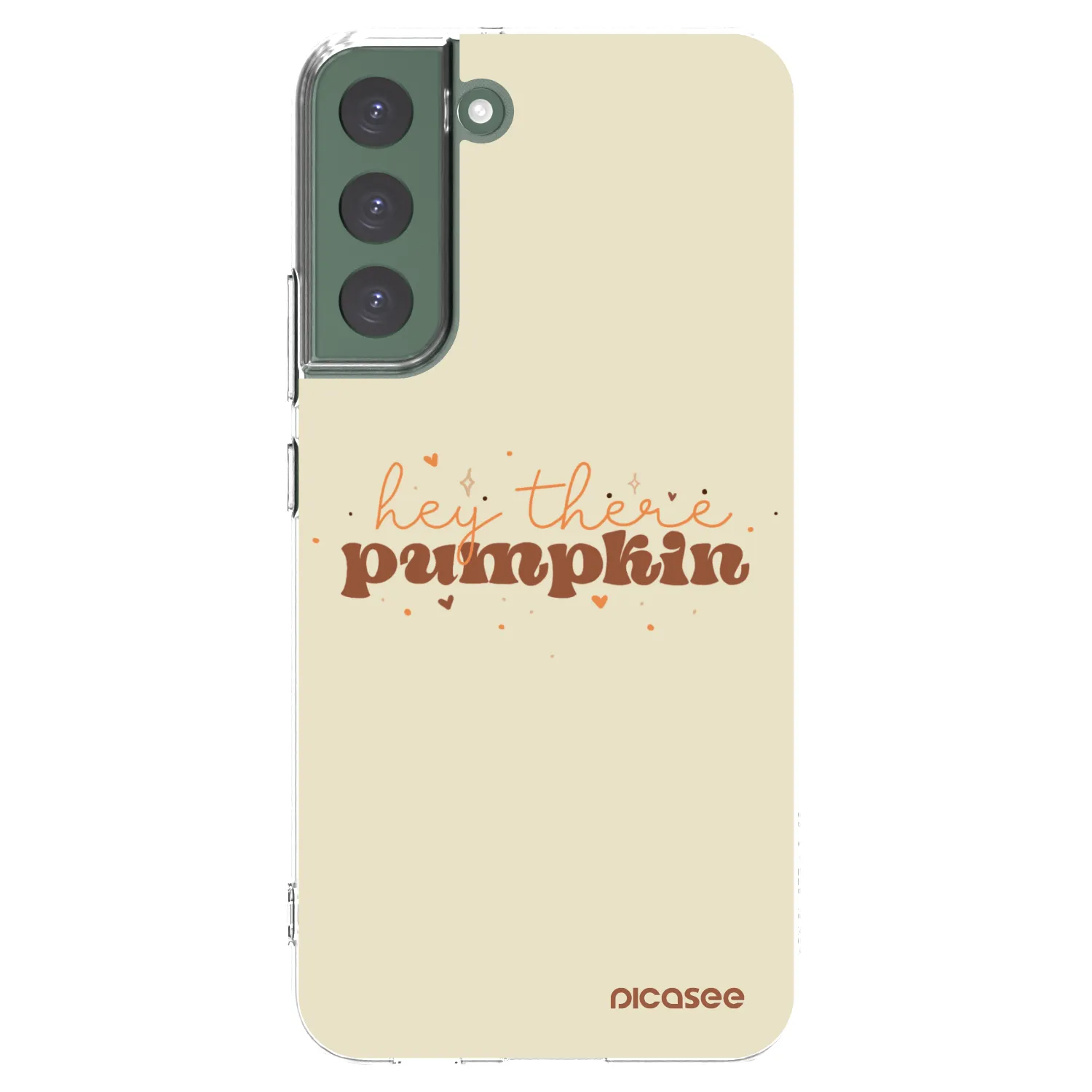 Picasee Samsung Galaxy S22+ 5G Hülle - Transparentes Silikon - Hey there pumpkin