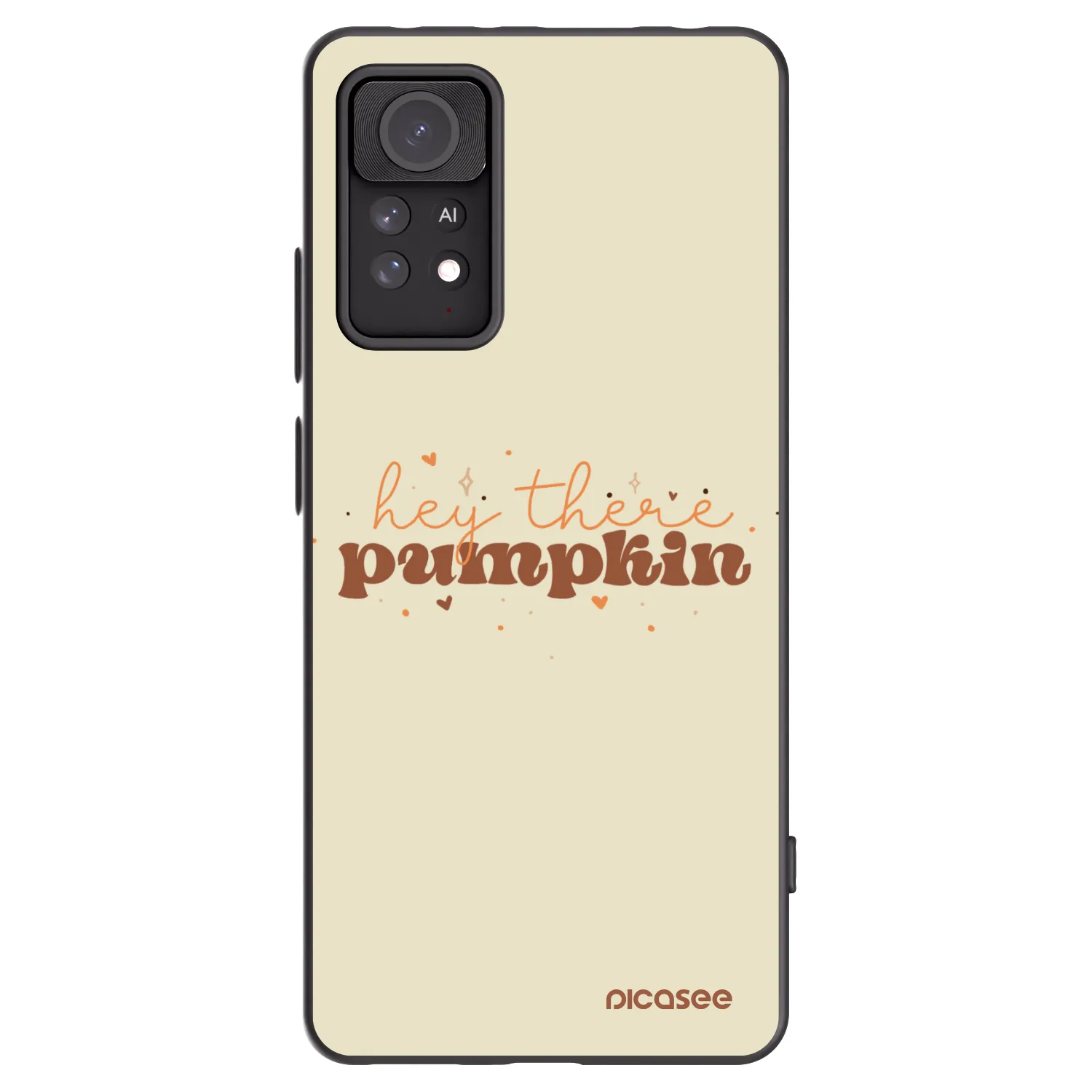 Picasee Xiaomi Redmi Note 11 Pro Hülle - Schwarzes Silikon - Hey there pumpkin