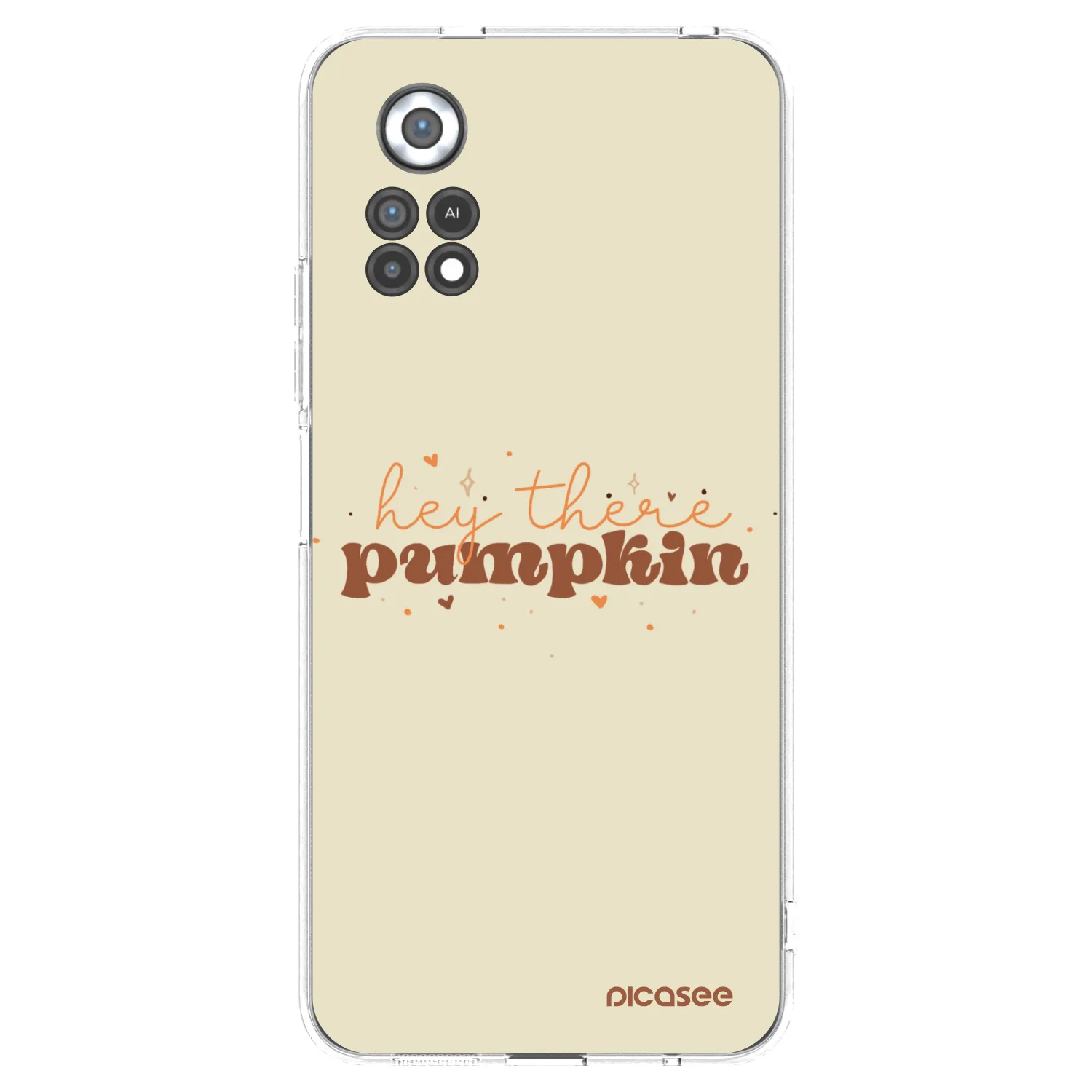 Picasee Xiaomi Poco X4 Pro 5G Hülle - Transparentes Silikon - Hey there pumpkin