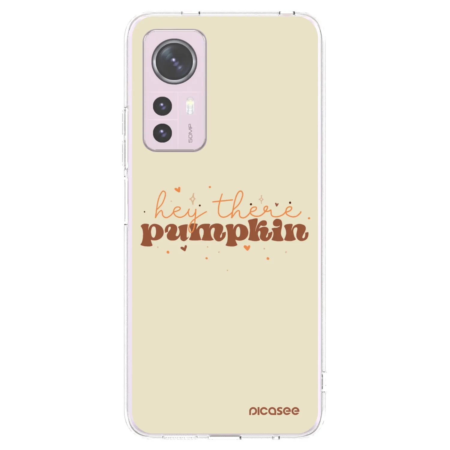 Picasee Xiaomi 12 Hülle - Transparentes Silikon - Hey there pumpkin