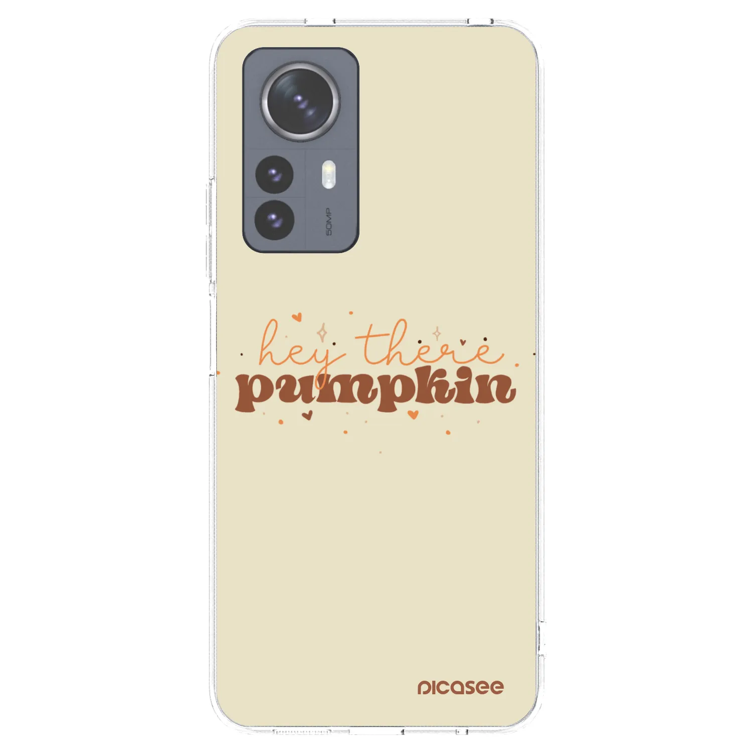 Picasee Xiaomi 12 Pro Hülle - Transparentes Silikon - Hey there pumpkin