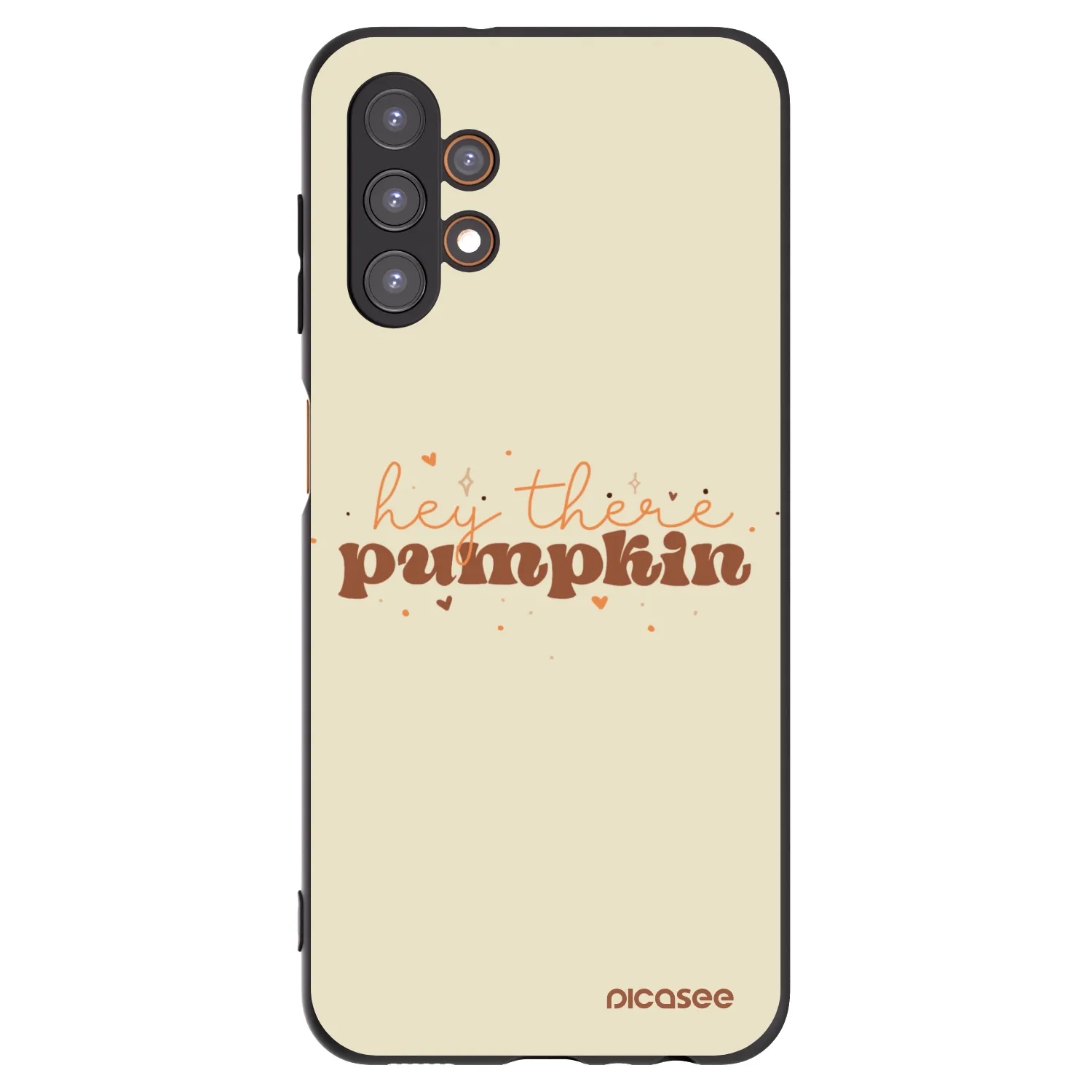 Picasee Samsung Galaxy A13 4G A135 Hülle - Schwarzes Silikon - Hey there pumpkin