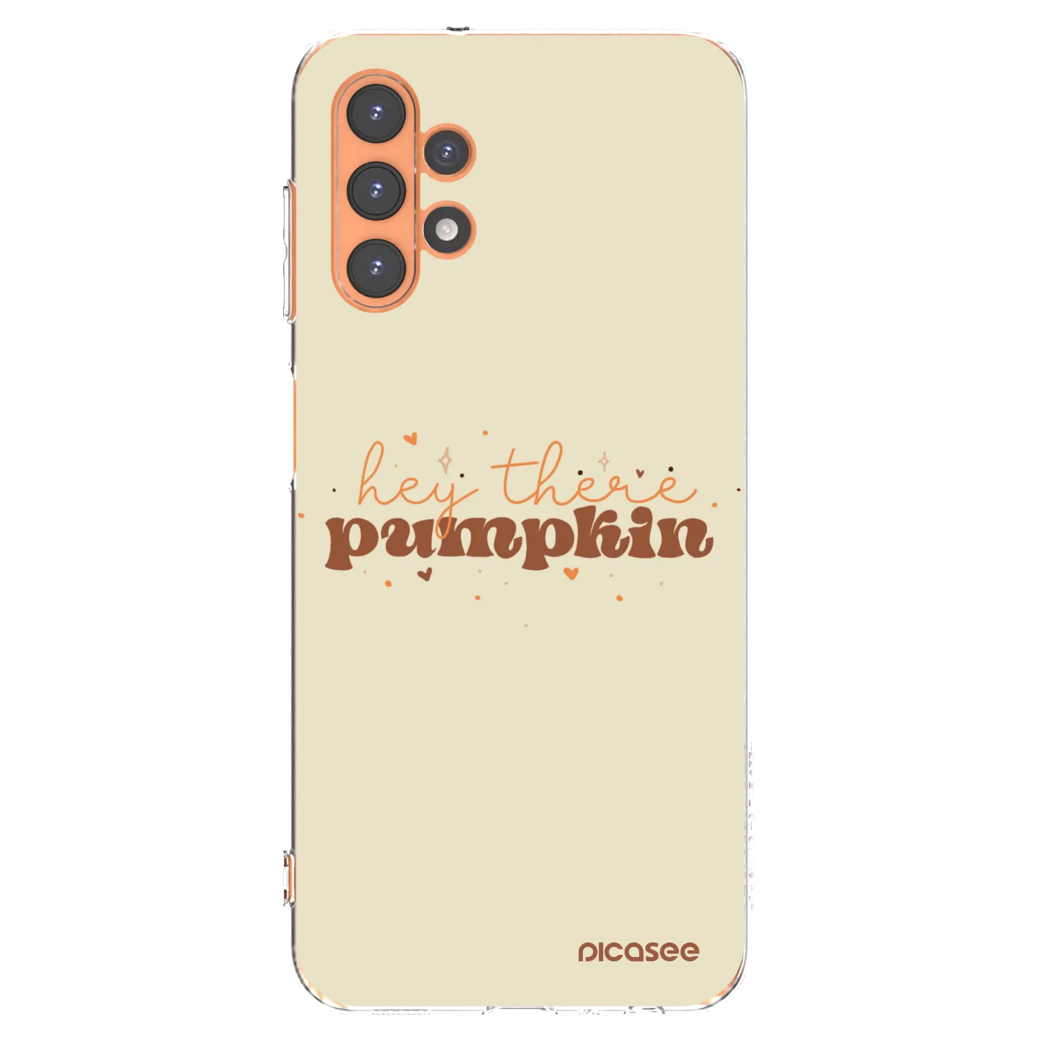 Picasee Samsung Galaxy A13 4G A135 Hülle - Transparentes Silikon - Hey there pumpkin