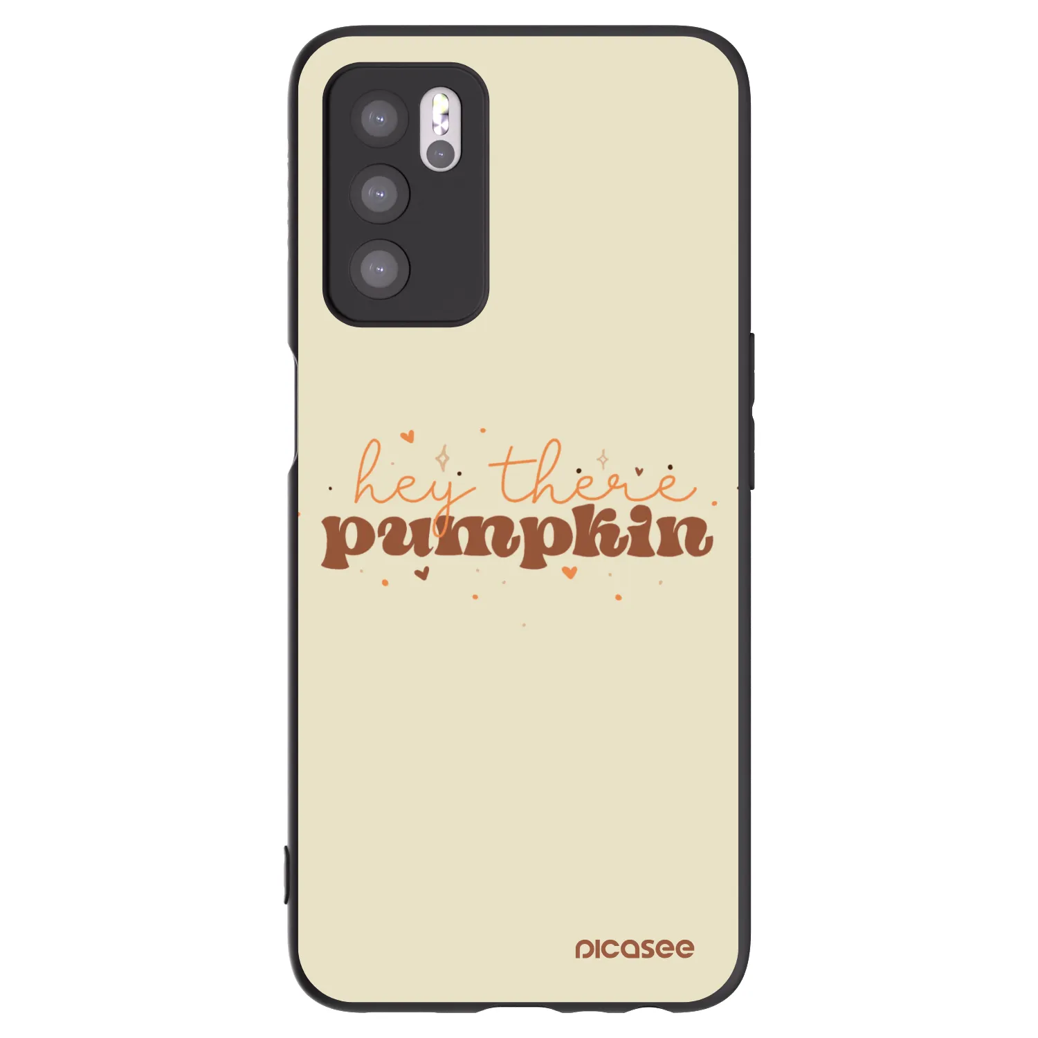 Picasee OPPO A16 Hülle - Schwarzes Silikon - Hey there pumpkin