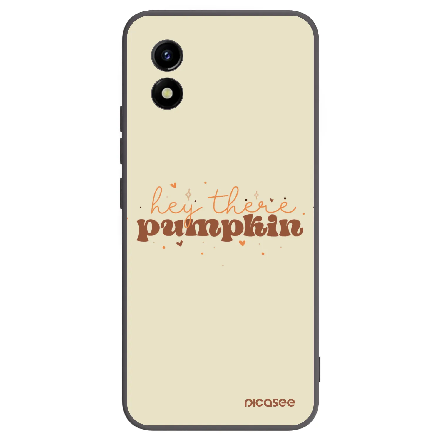 Picasee Vivo Y01 Hülle - Schwarzes Silikon - Hey there pumpkin