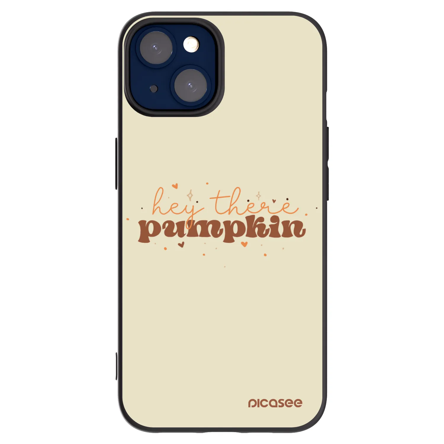 Picasee Apple iPhone 14 Hülle - Schwarzes Silikon - Hey there pumpkin