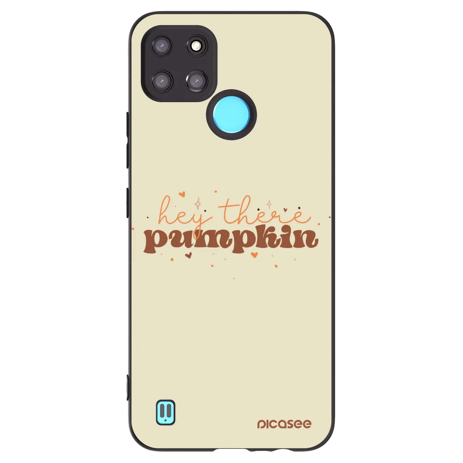 Picasee Realme C21Y Hülle - Schwarzes Silikon - Hey there pumpkin