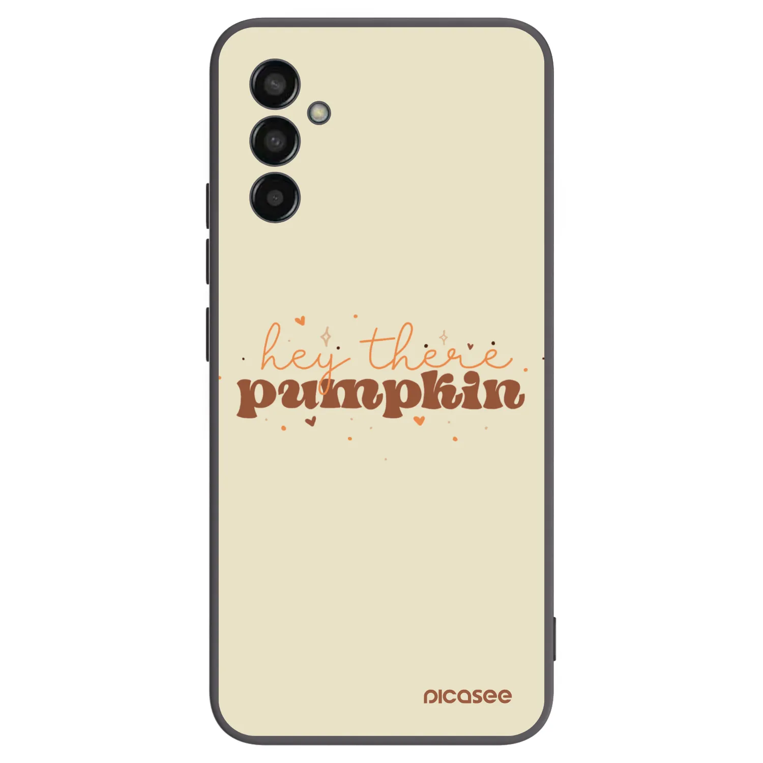 Picasee Samsung Galaxy M13 M135F Hülle - Schwarzes Silikon - Hey there pumpkin