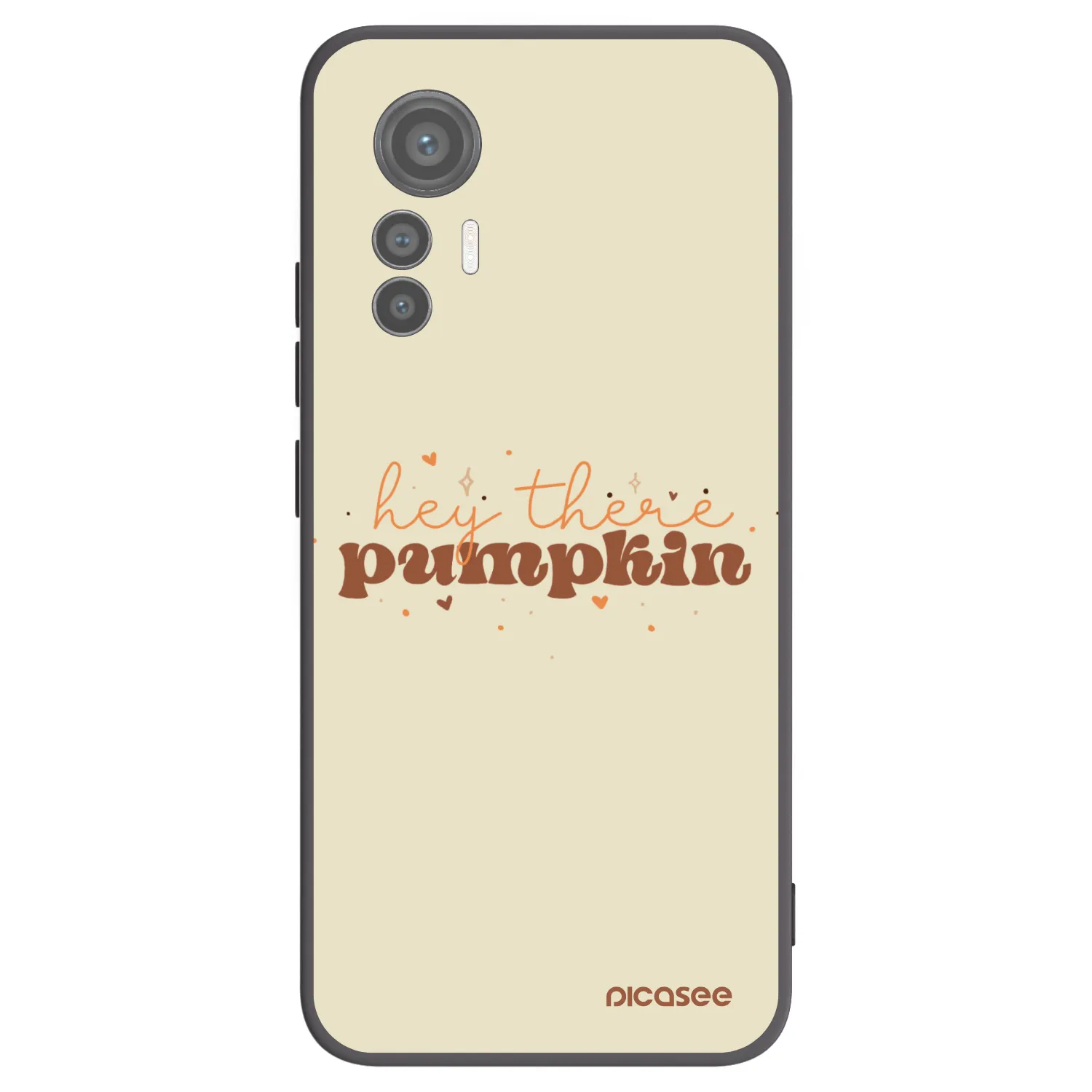 Picasee Xiaomi 12 Lite Hülle - Schwarzes Silikon - Hey there pumpkin