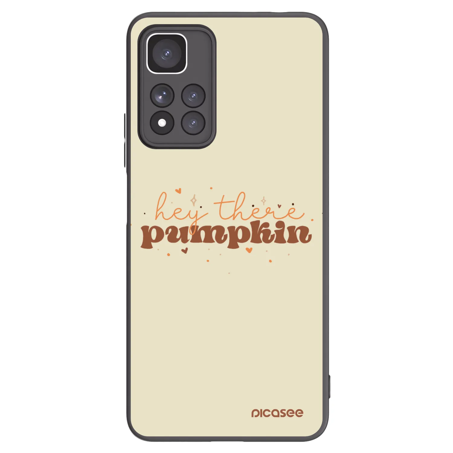 Picasee Xiaomi Redmi Note 11 Pro+ 5G Hülle - Schwarzes Silikon - Hey there pumpkin