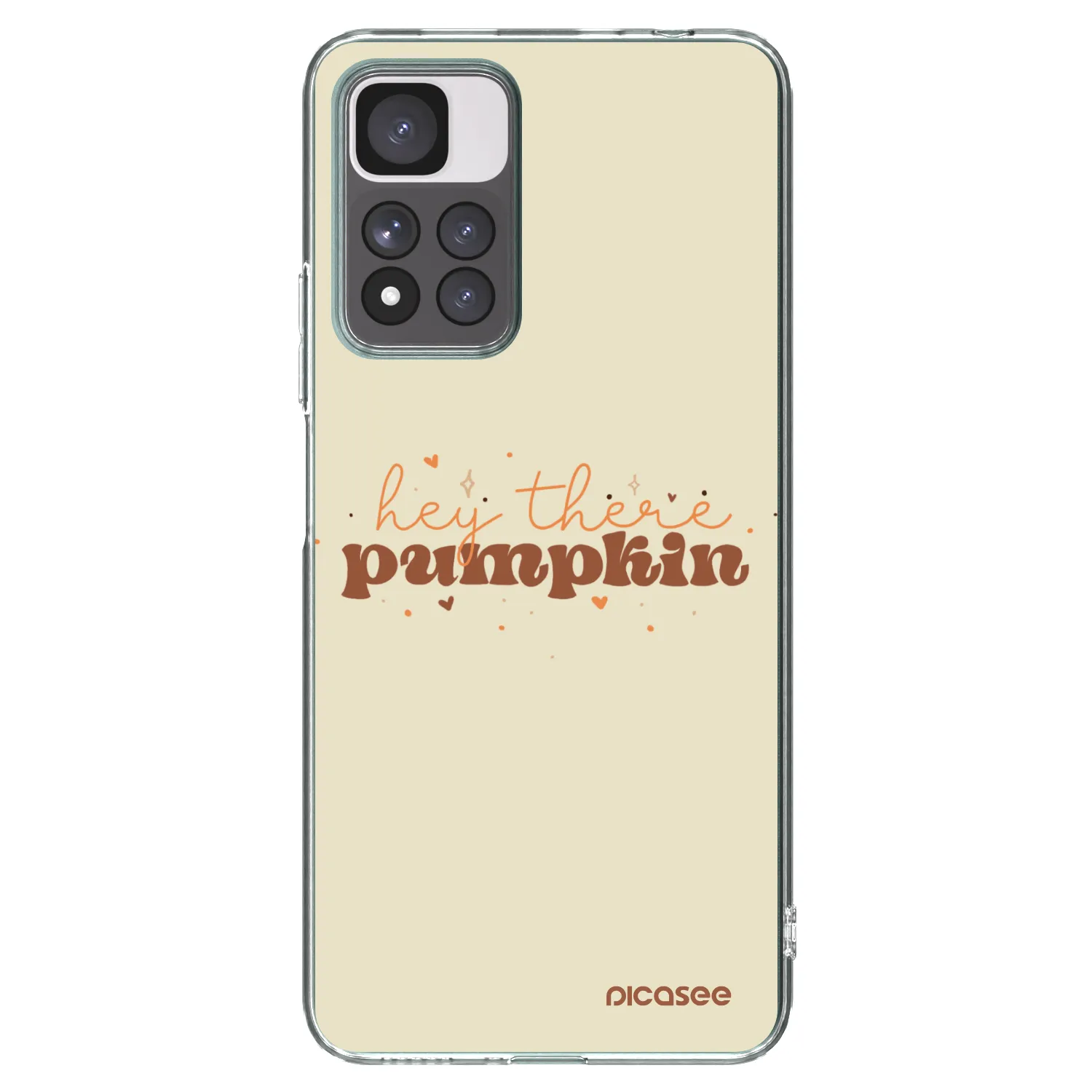 Picasee Xiaomi Redmi Note 11 Pro+ 5G Hülle - Transparentes Silikon - Hey there pumpkin