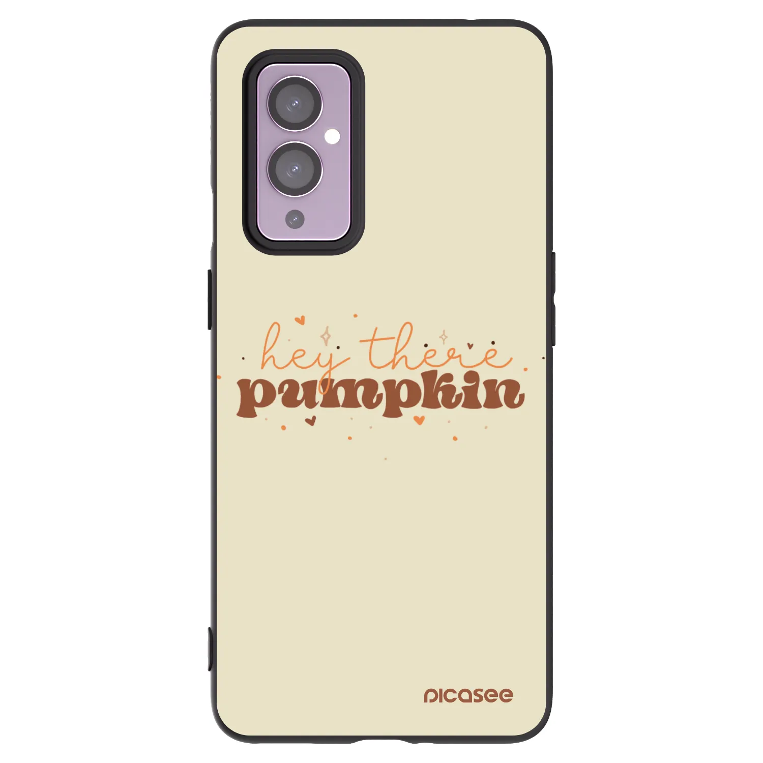 Picasee OnePlus 9 Hülle - Schwarzes Silikon - Hey there pumpkin