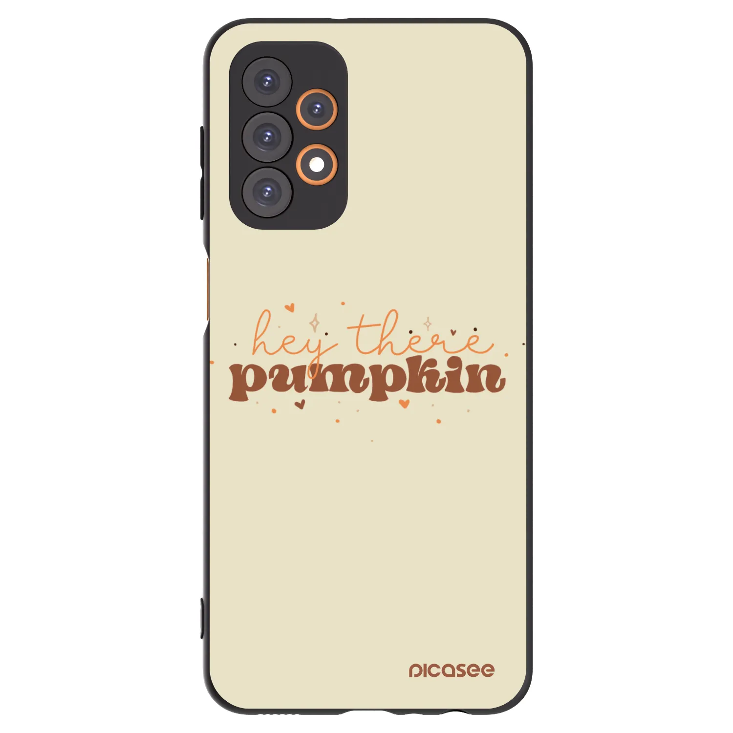 Picasee Samsung Galaxy A23 A235F 4G Hülle - Schwarzes Silikon - Hey there pumpkin
