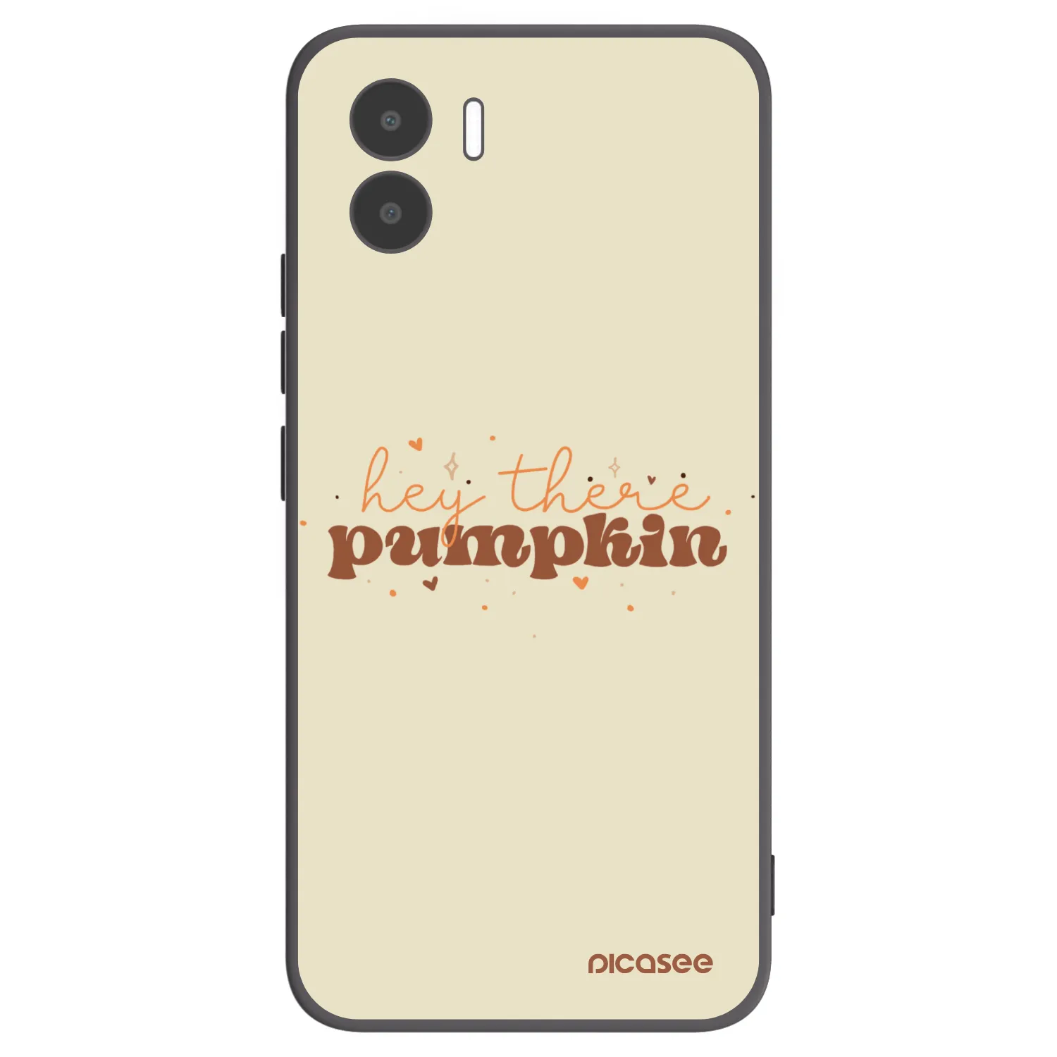 Picasee Xiaomi Redmi A1 Hülle - Schwarzes Silikon - Hey there pumpkin