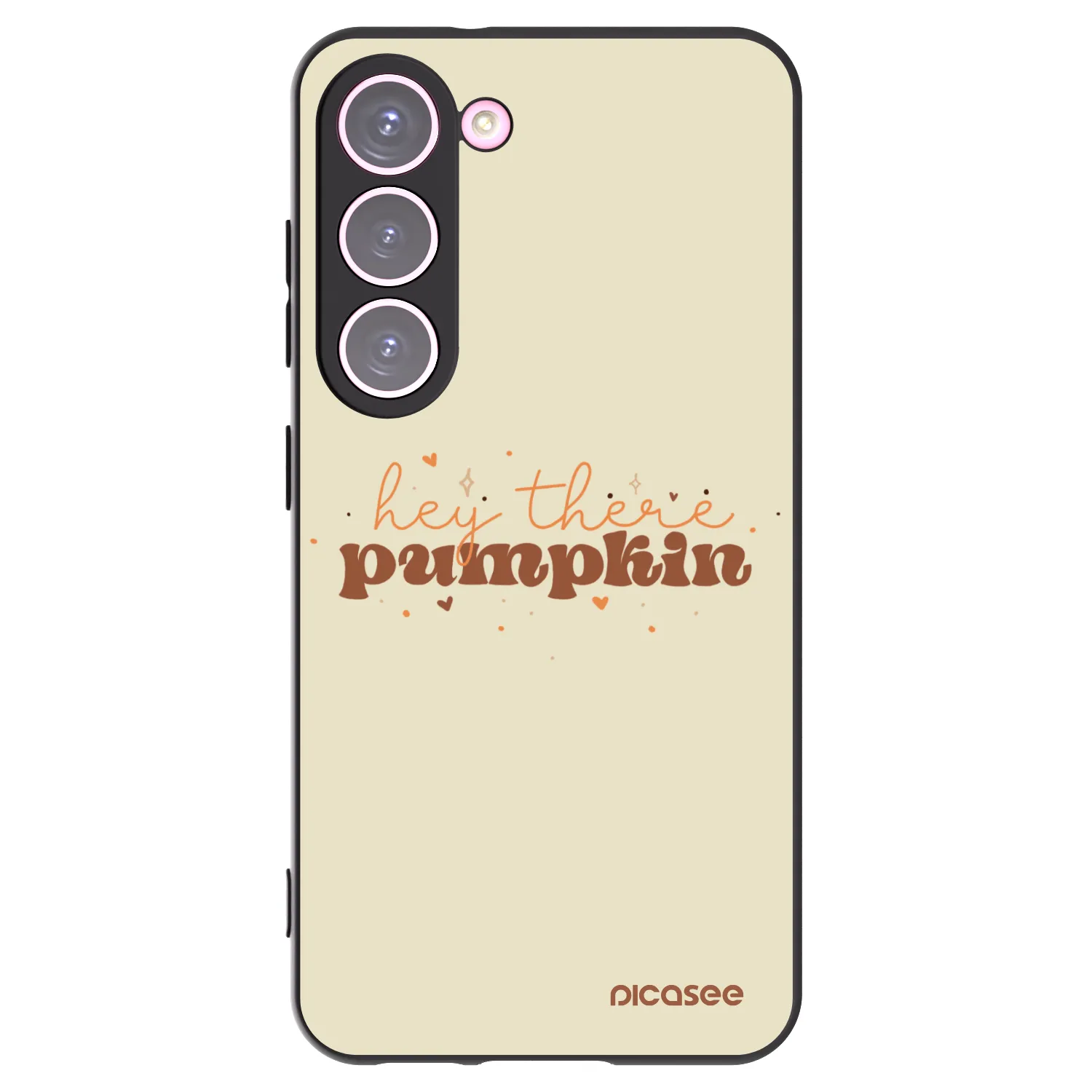 Picasee Samsung Galaxy S23 5G Hülle - Schwarzes Silikon - Hey there pumpkin