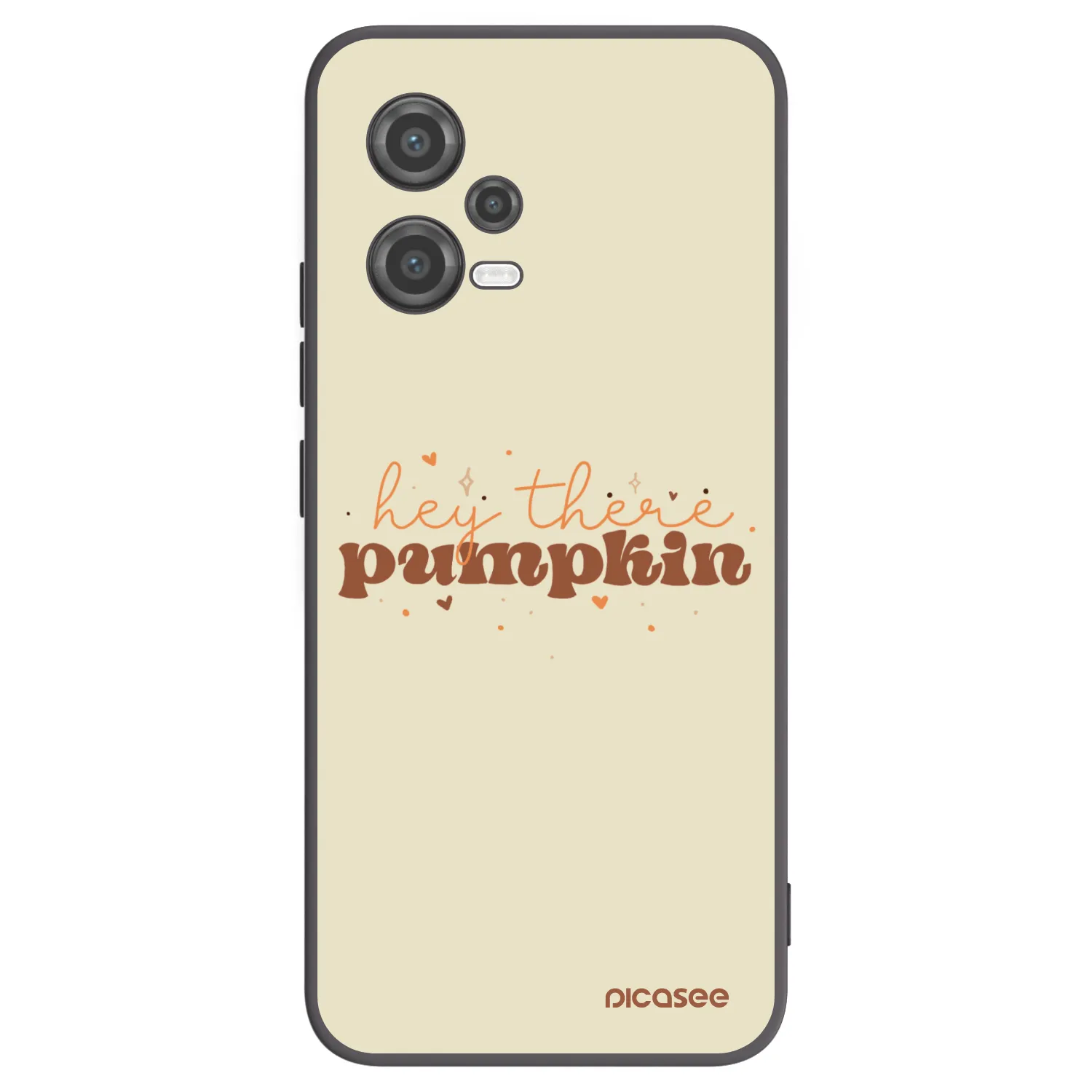 Picasee Xiaomi Poco X5 Hülle - Schwarzes Silikon - Hey there pumpkin