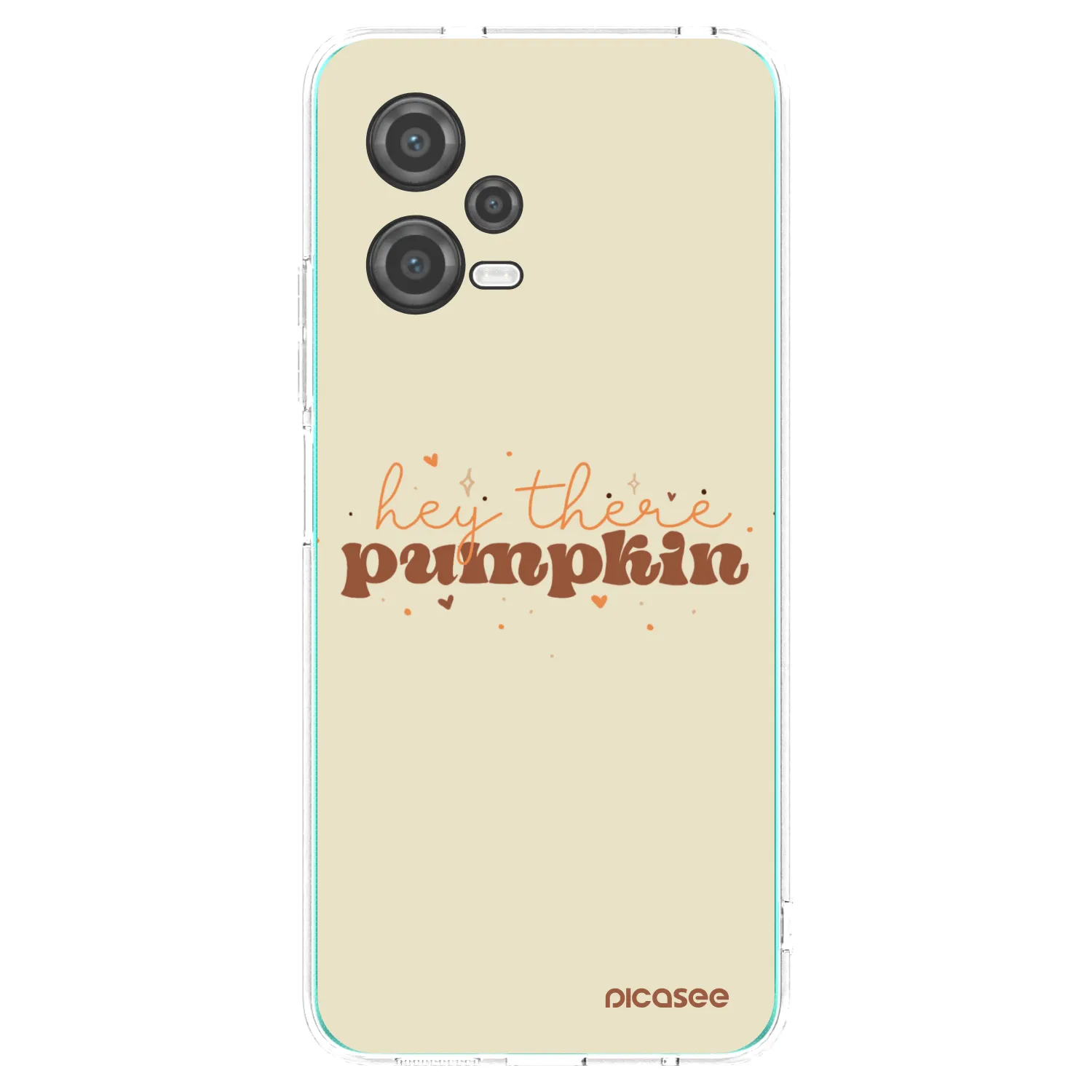 Picasee Xiaomi Poco X5 Hülle - Transparentes Silikon - Hey there pumpkin