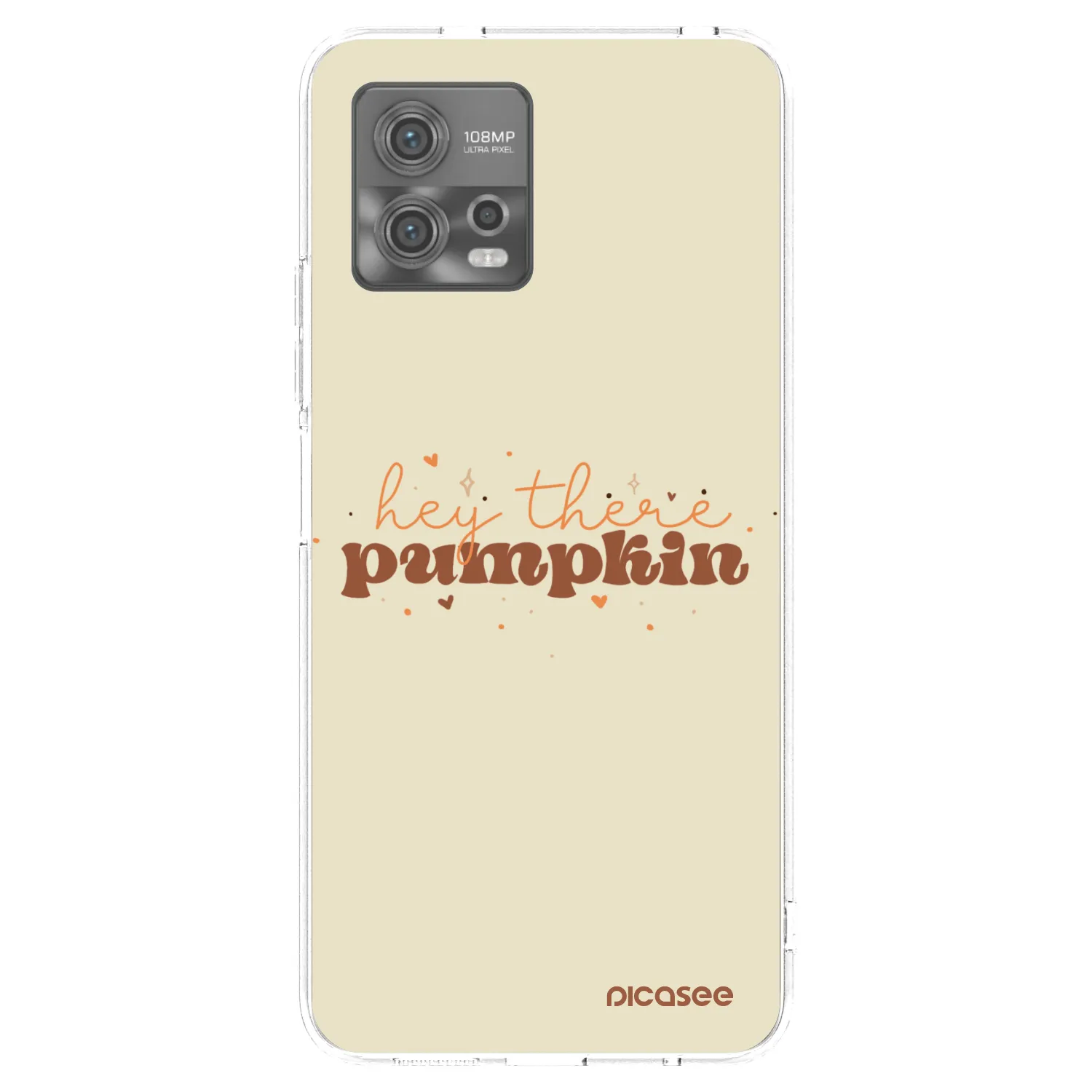 Picasee Motorola Moto G72 Hülle - Transparentes Silikon - Hey there pumpkin
