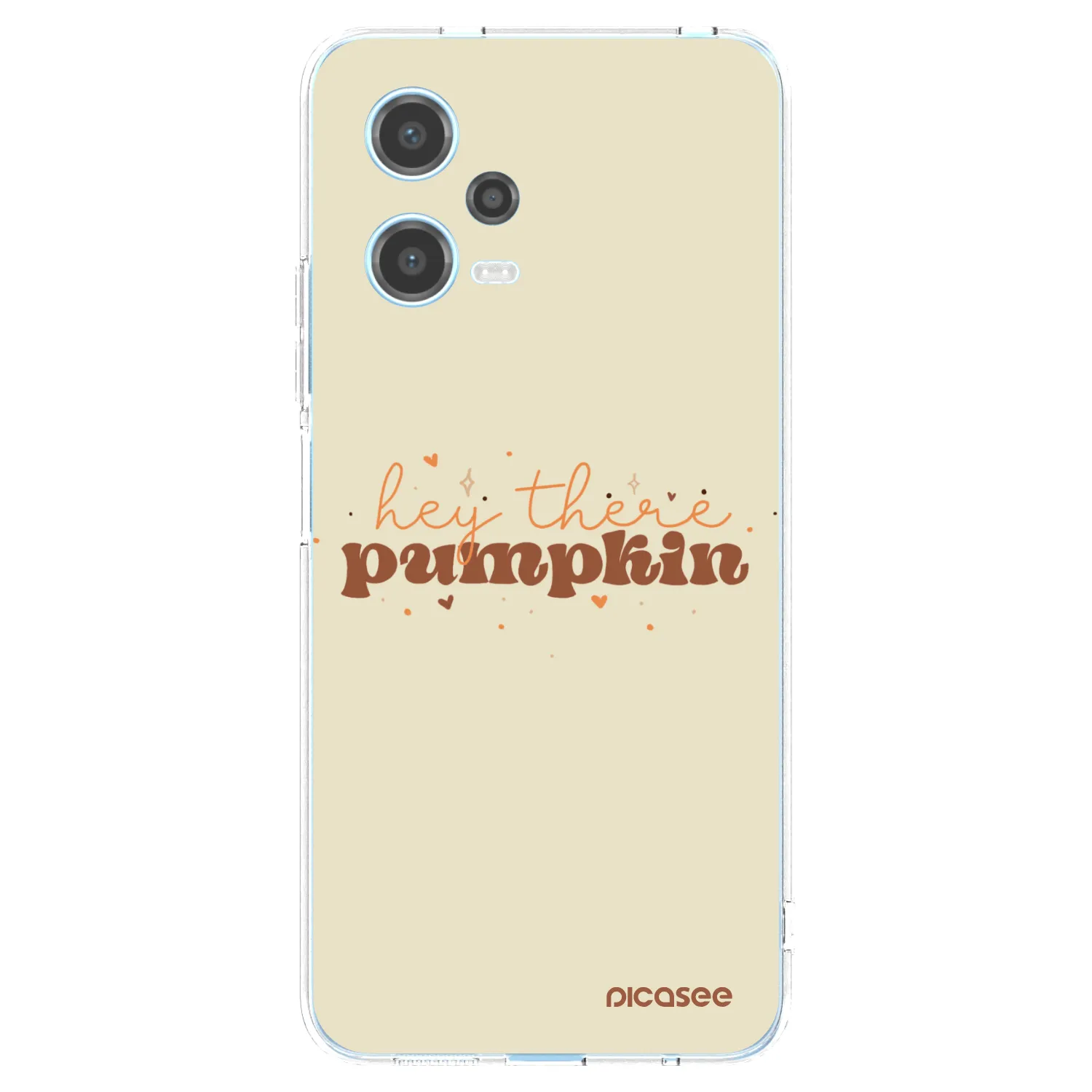 Picasee Xiaomi Redmi Note 12 5G Hülle - Transparentes Silikon - Hey there pumpkin