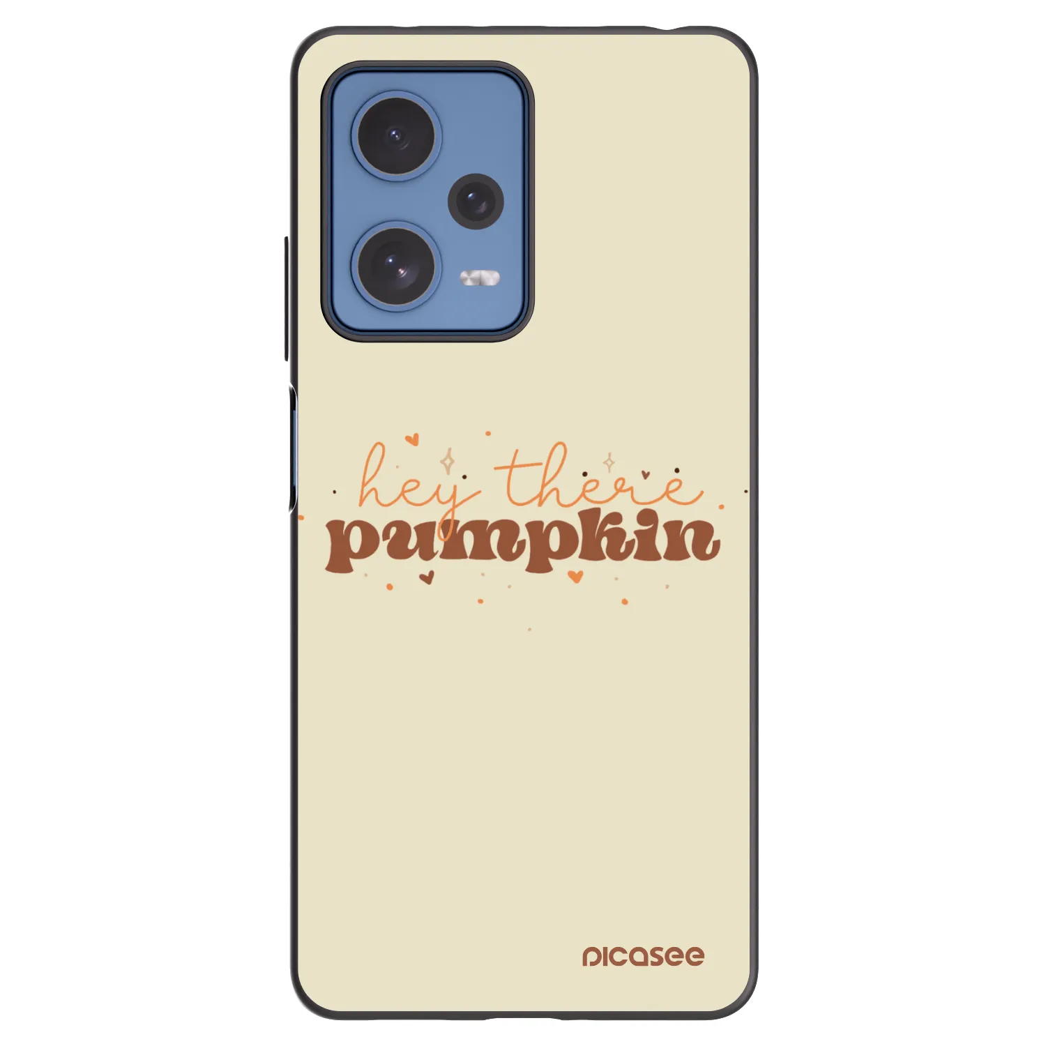 Picasee Xiaomi Redmi Note 12 Pro 5G Hülle - Schwarzes Silikon - Hey there pumpkin