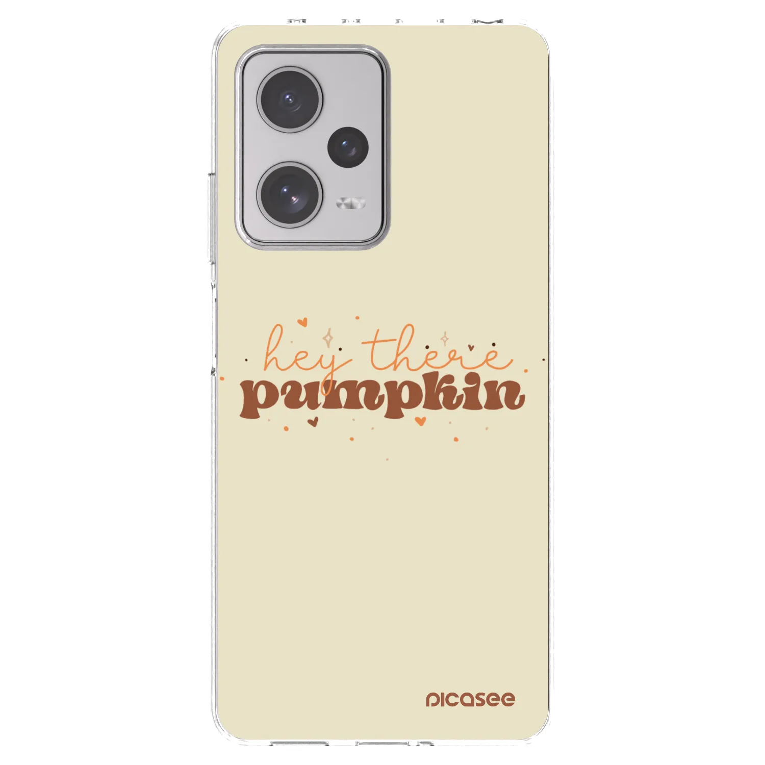 Picasee Xiaomi Redmi Note 12 Pro+ 5G Hülle - Transparentes Silikon - Hey there pumpkin