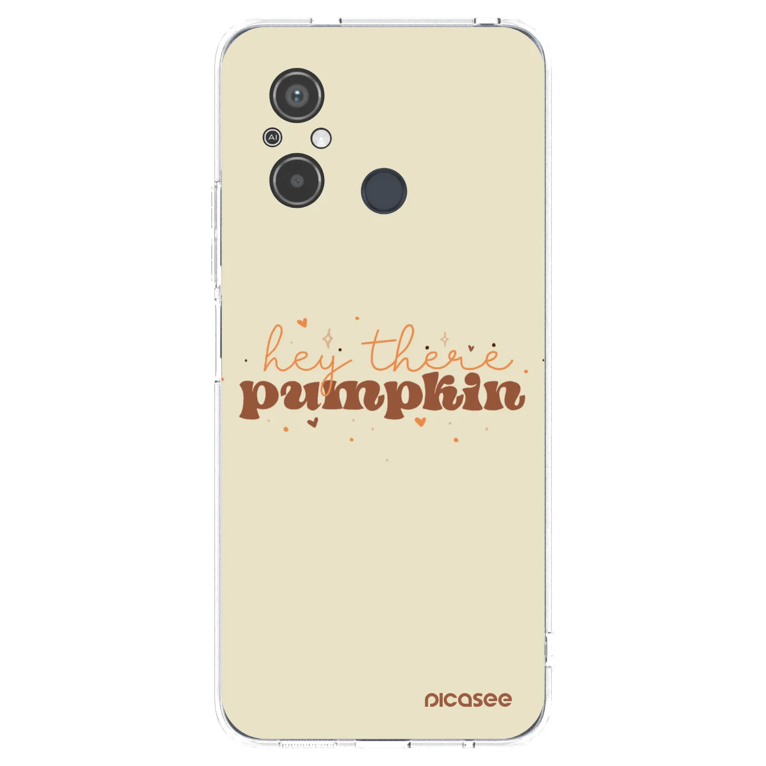 Picasee Xiaomi Redmi 12C Hülle - Transparentes Silikon - Hey there pumpkin