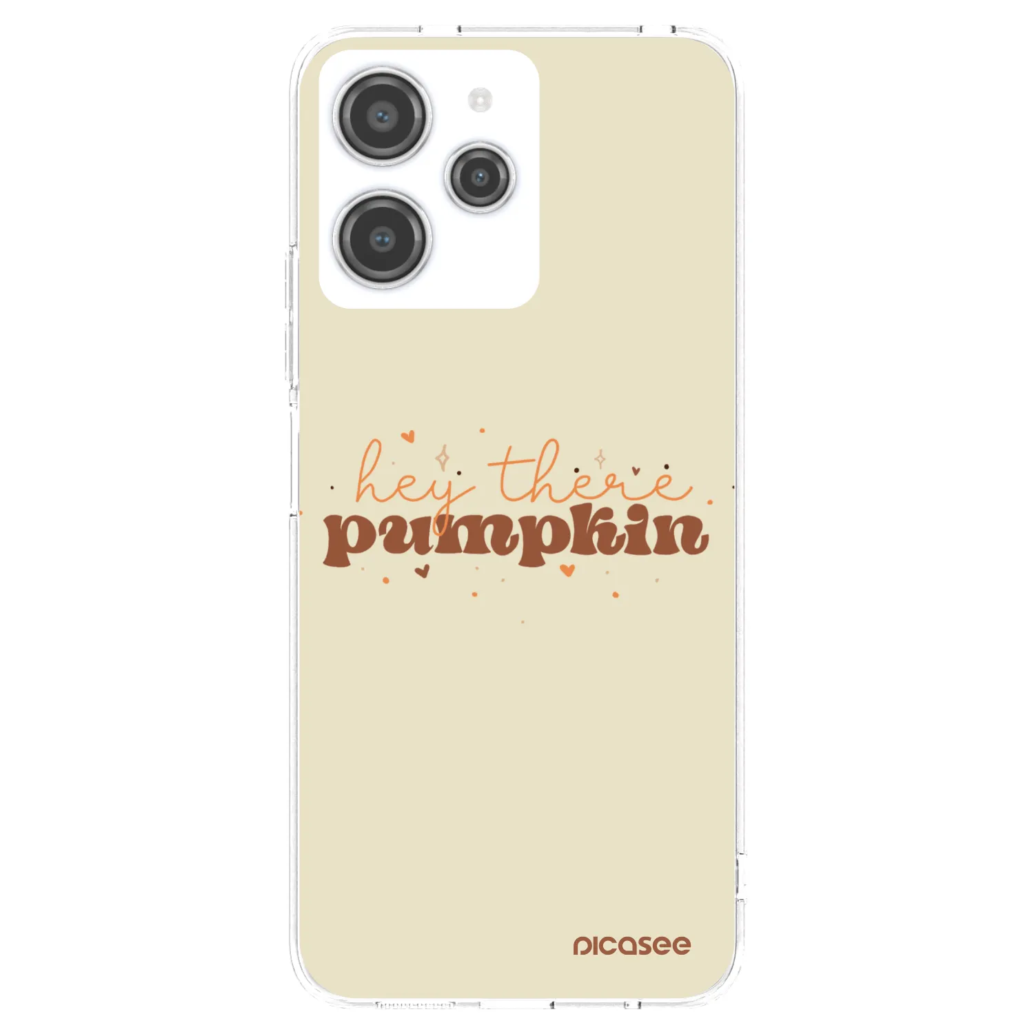 Picasee Xiaomi Redmi 12 4G Hülle - Transparentes Silikon - Hey there pumpkin
