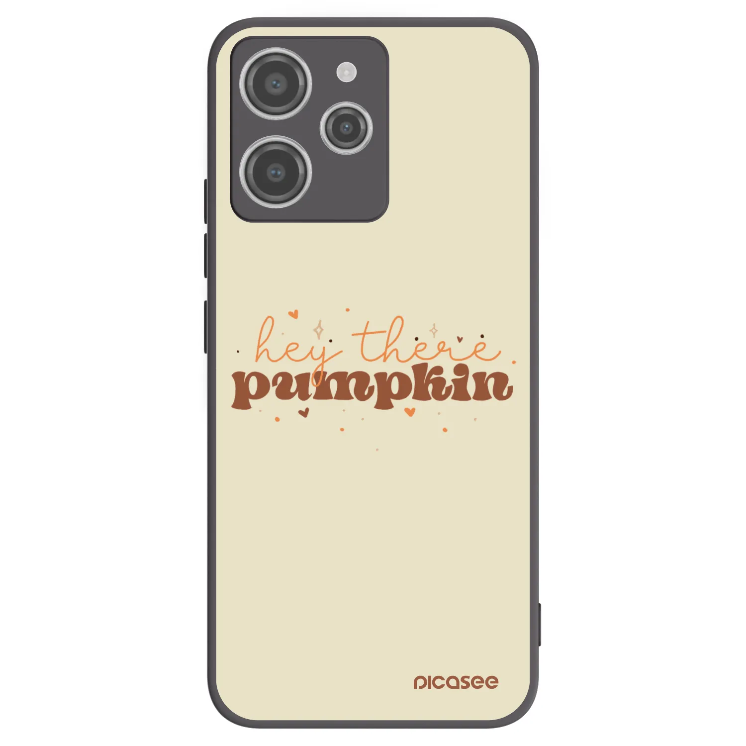 Picasee Xiaomi Redmi 12 4G Hülle - Schwarzes Silikon - Hey there pumpkin