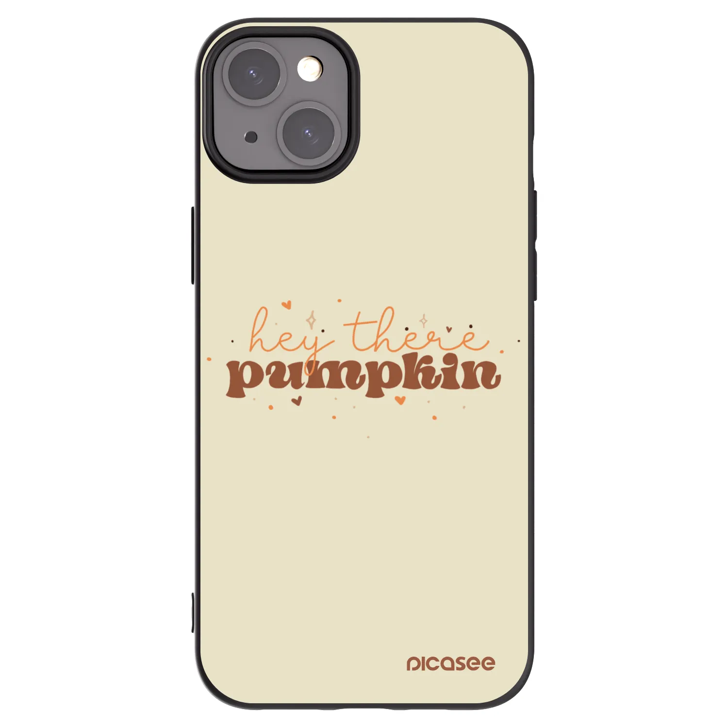 Picasee Apple iPhone 15 Plus Hülle - Schwarzes Silikon - Hey there pumpkin