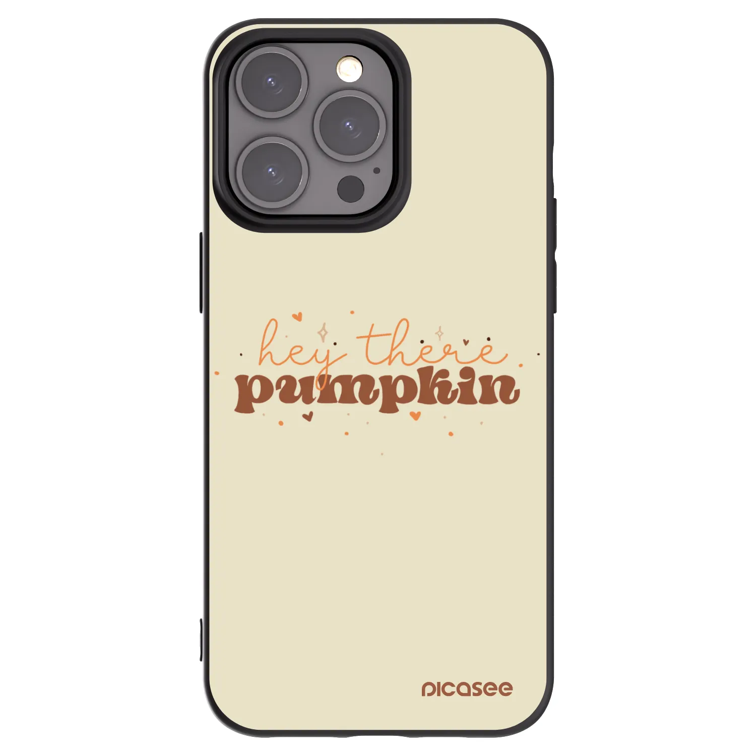 Picasee Apple iPhone 15 Pro Max Hülle - Schwarzes Silikon - Hey there pumpkin