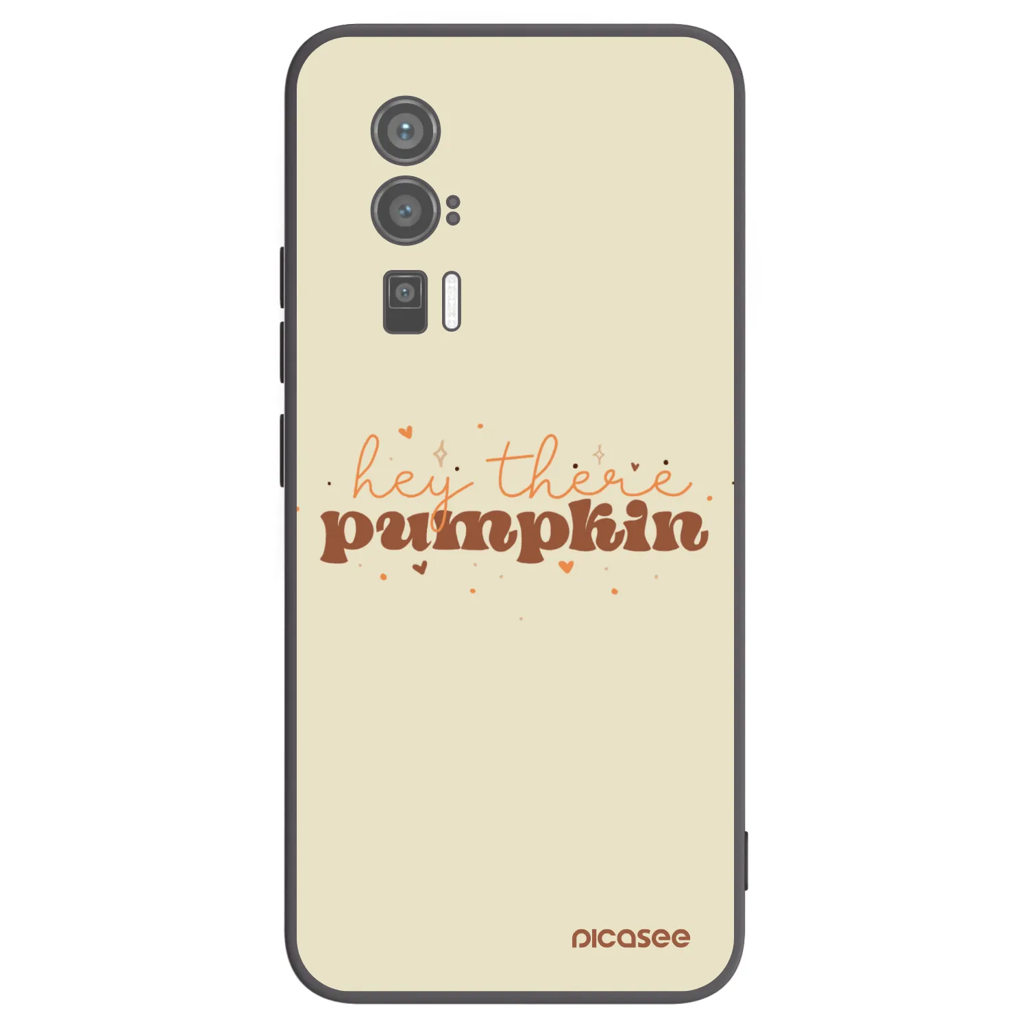 Picasee Xiaomi Poco F5 Pro 5G Hülle - Schwarzes Silikon - Hey there pumpkin