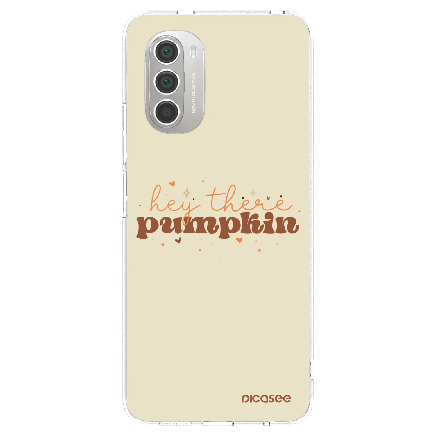 Picasee Motorola Moto G51 Hülle - Transparentes Silikon - Hey there pumpkin