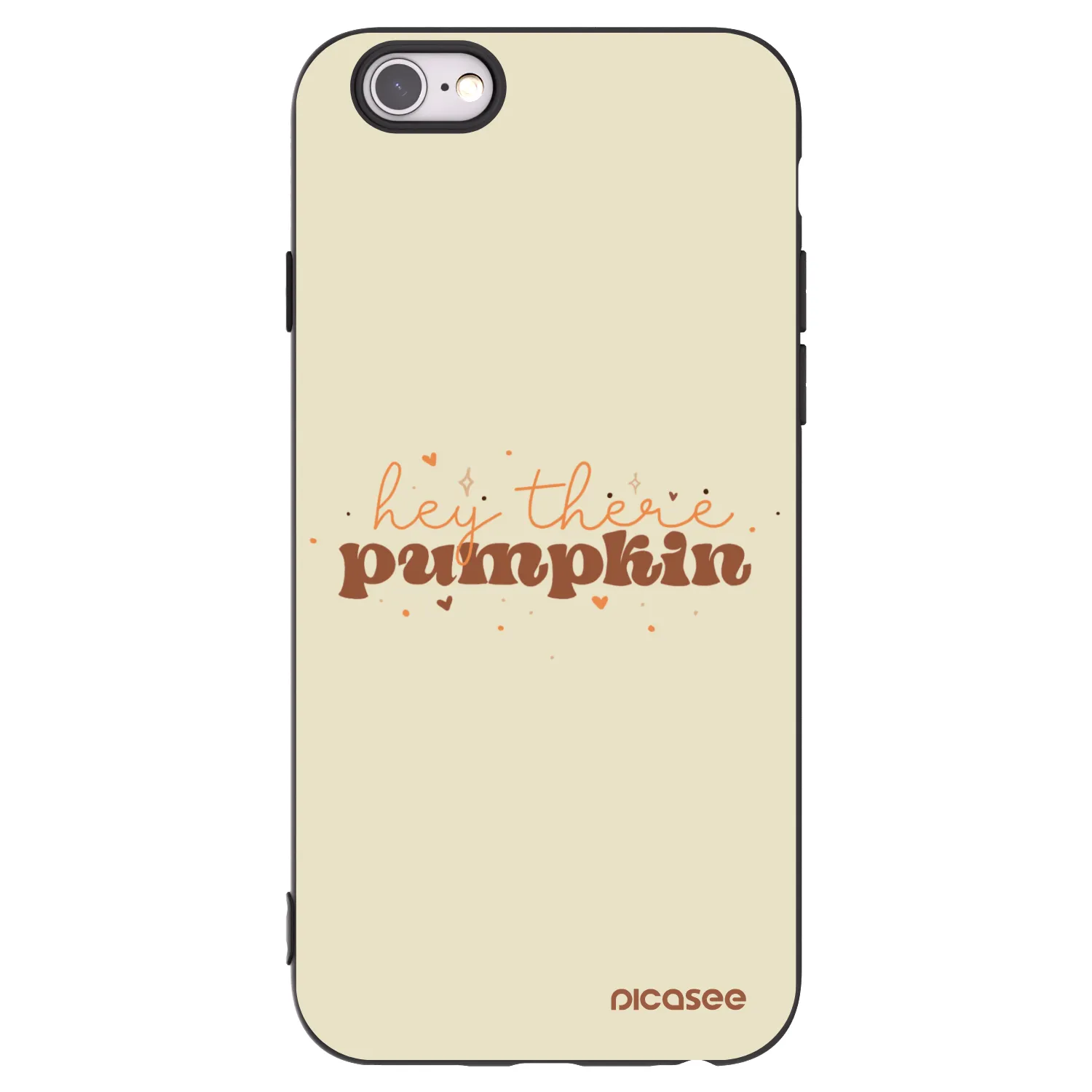 Picasee Apple iPhone 6/6S Hülle - Schwarzes Silikon - Hey there pumpkin