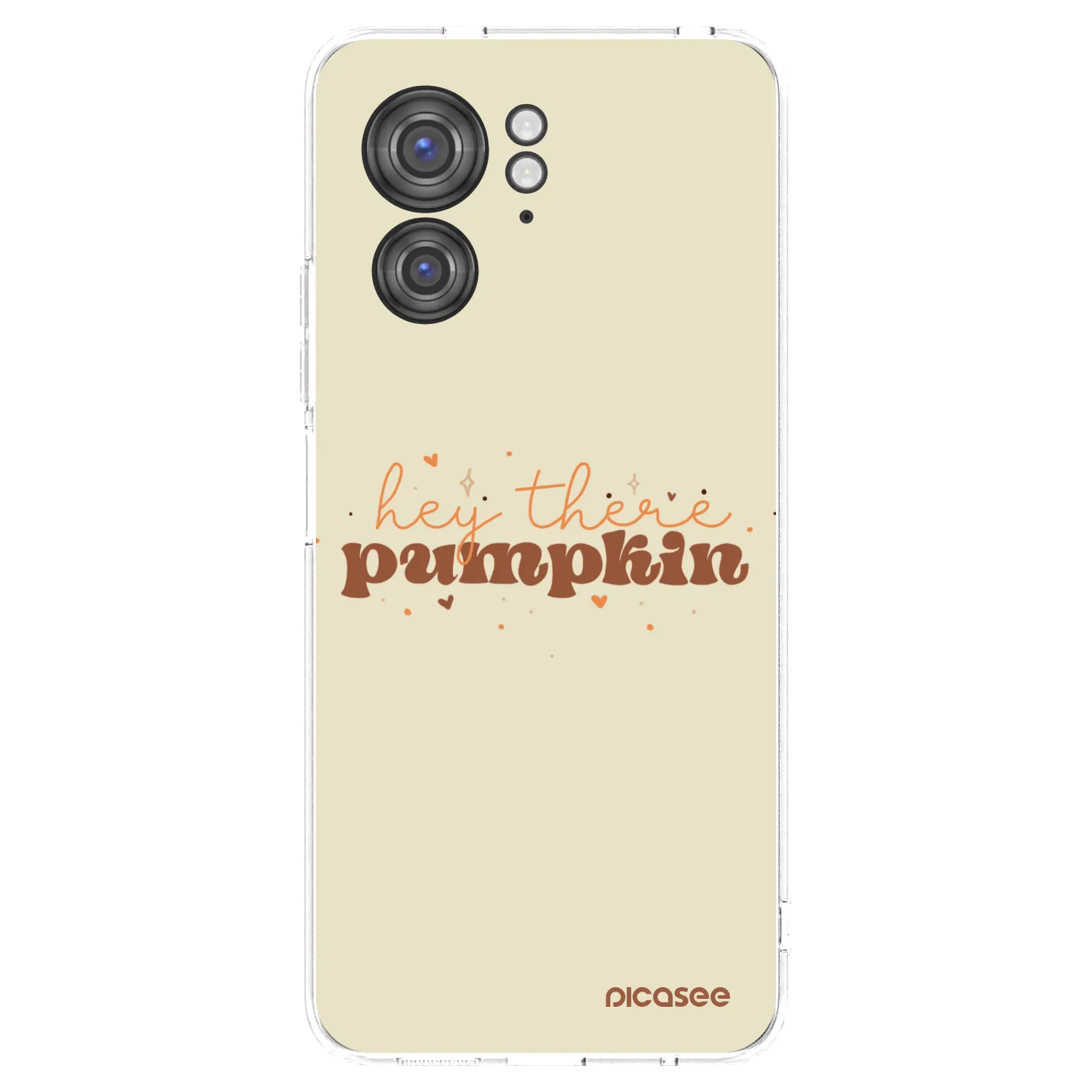 Picasee Motorola Edge 40 Hülle - Transparentes Silikon - Hey there pumpkin