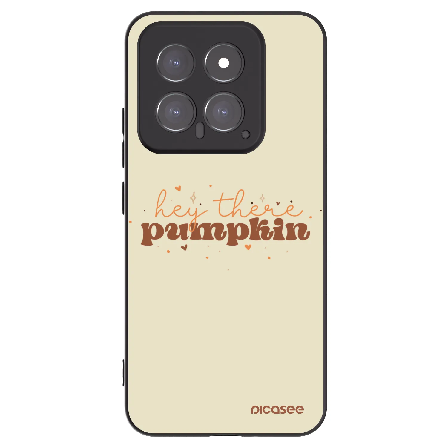 Picasee Xiaomi 14 Hülle - Schwarzes Silikon - Hey there pumpkin
